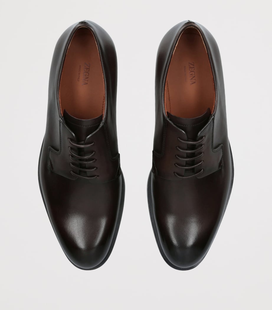 Leather Classic Flex Derby Shoes DARK BROWN Image 3