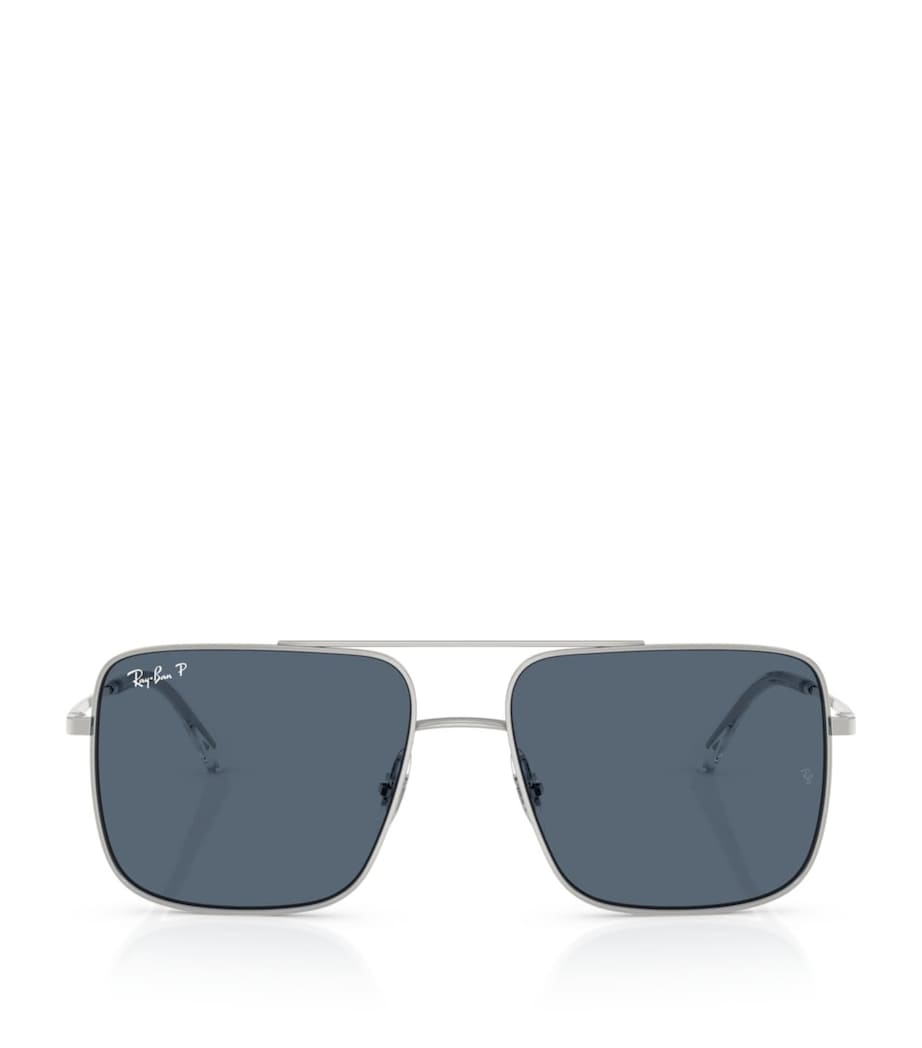 Ray-Ban RB3758 Ari Bio-Based Square Sunglasses Silver Image 1