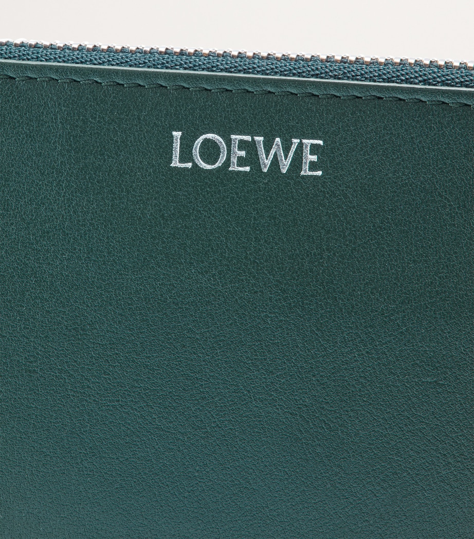 Leather Pebble Card Holder DEEP FOREST Image 4