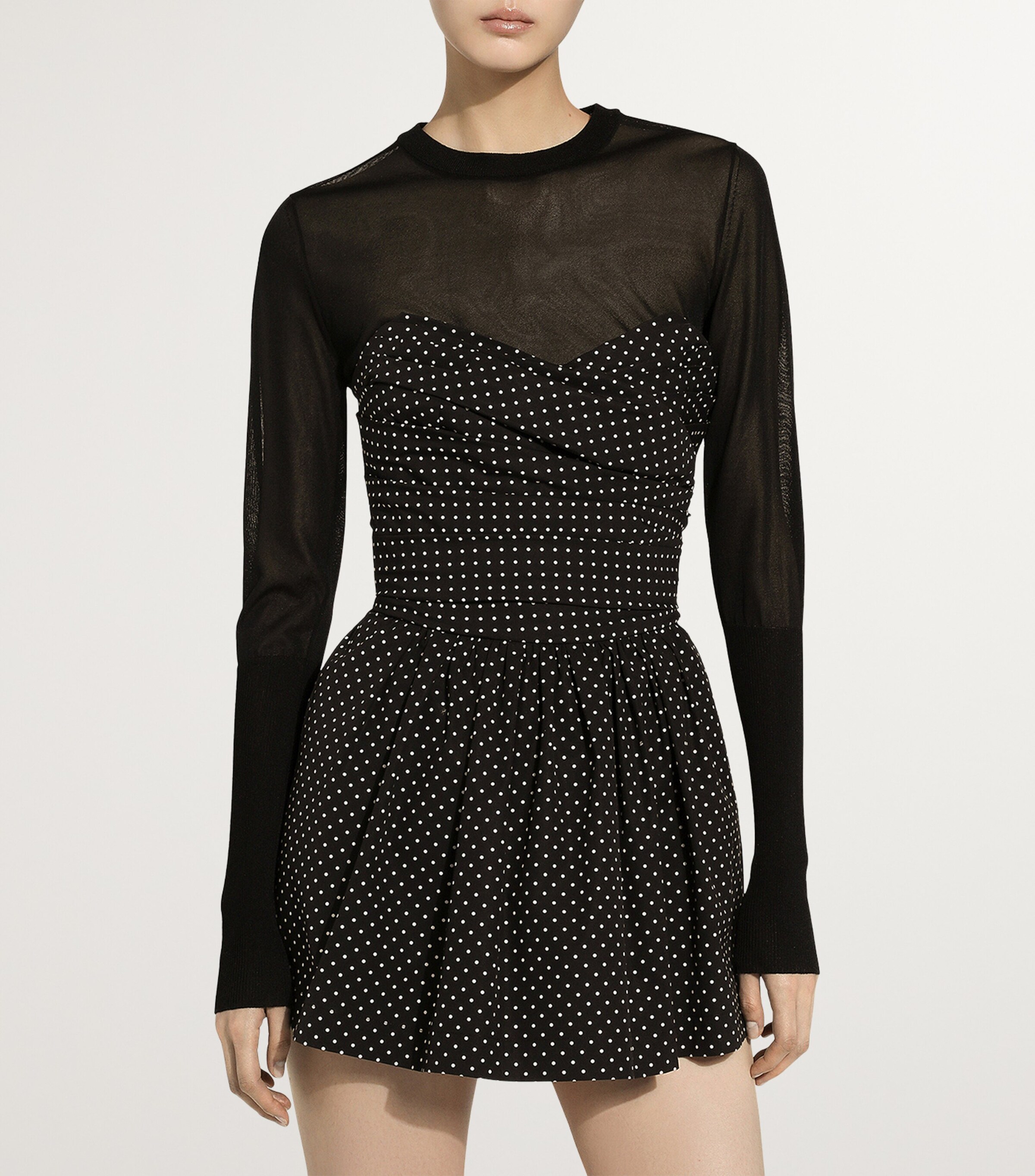 Dolce&Gabbana Womens Strapless Polka-Dot Mini Dress Hnzow Pois Picc Image 4