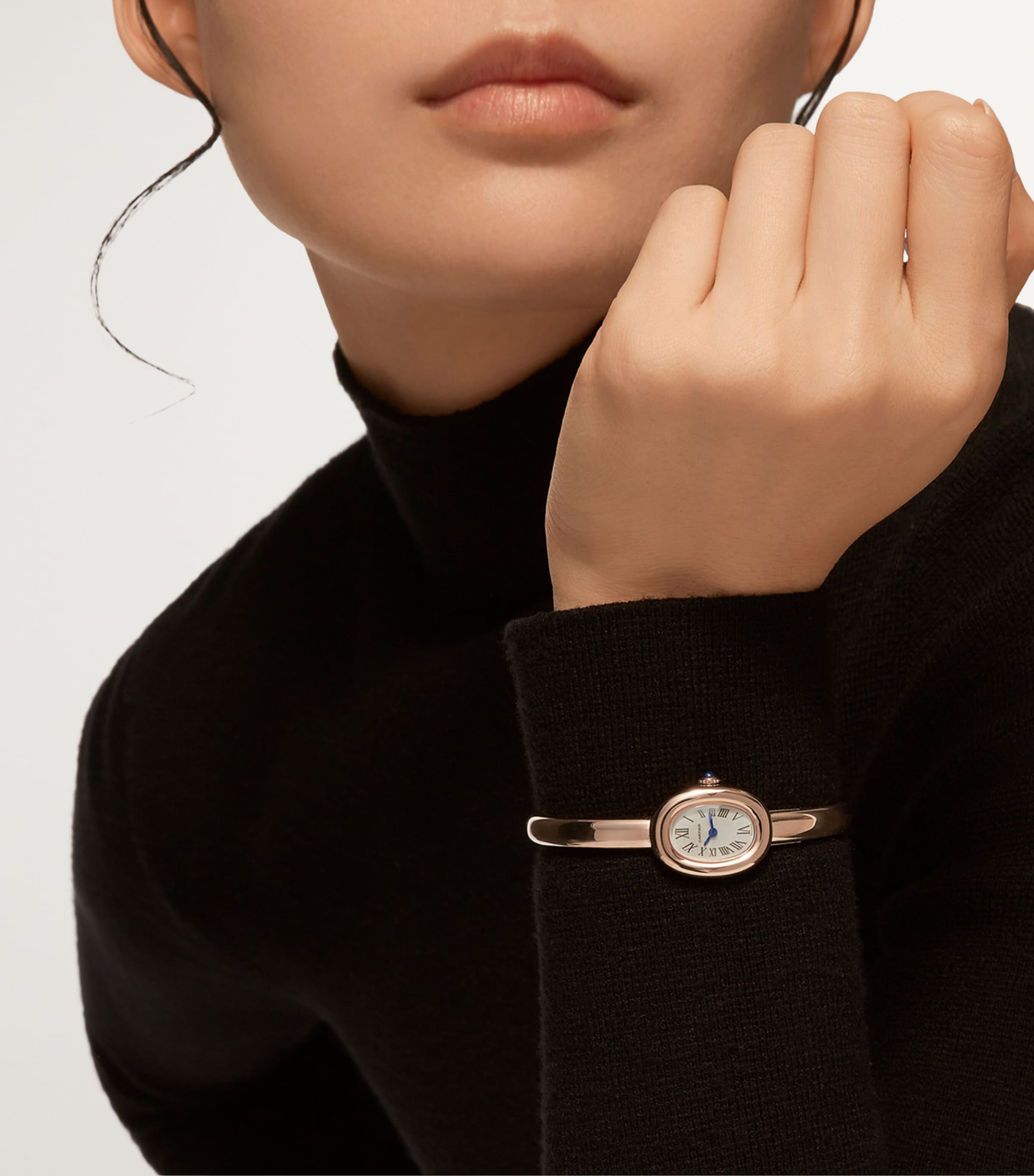 Mini Rose Gold Baignoire Watch 18.7mm (Size 17) ROSE GOLD Image 6