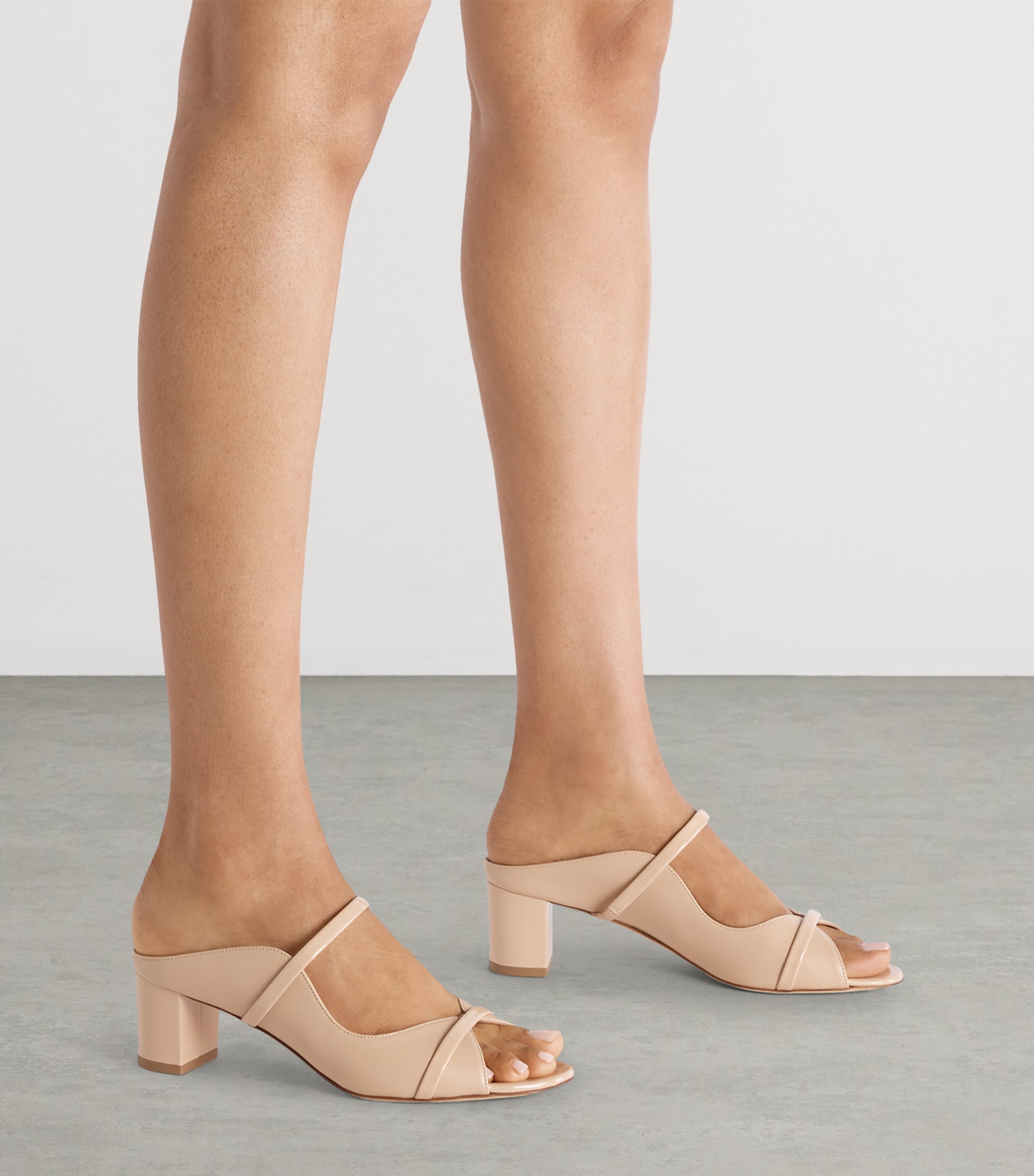 Malone Souliers Nappa Leather Norah Heeled Sandals 45 Buff Image 2