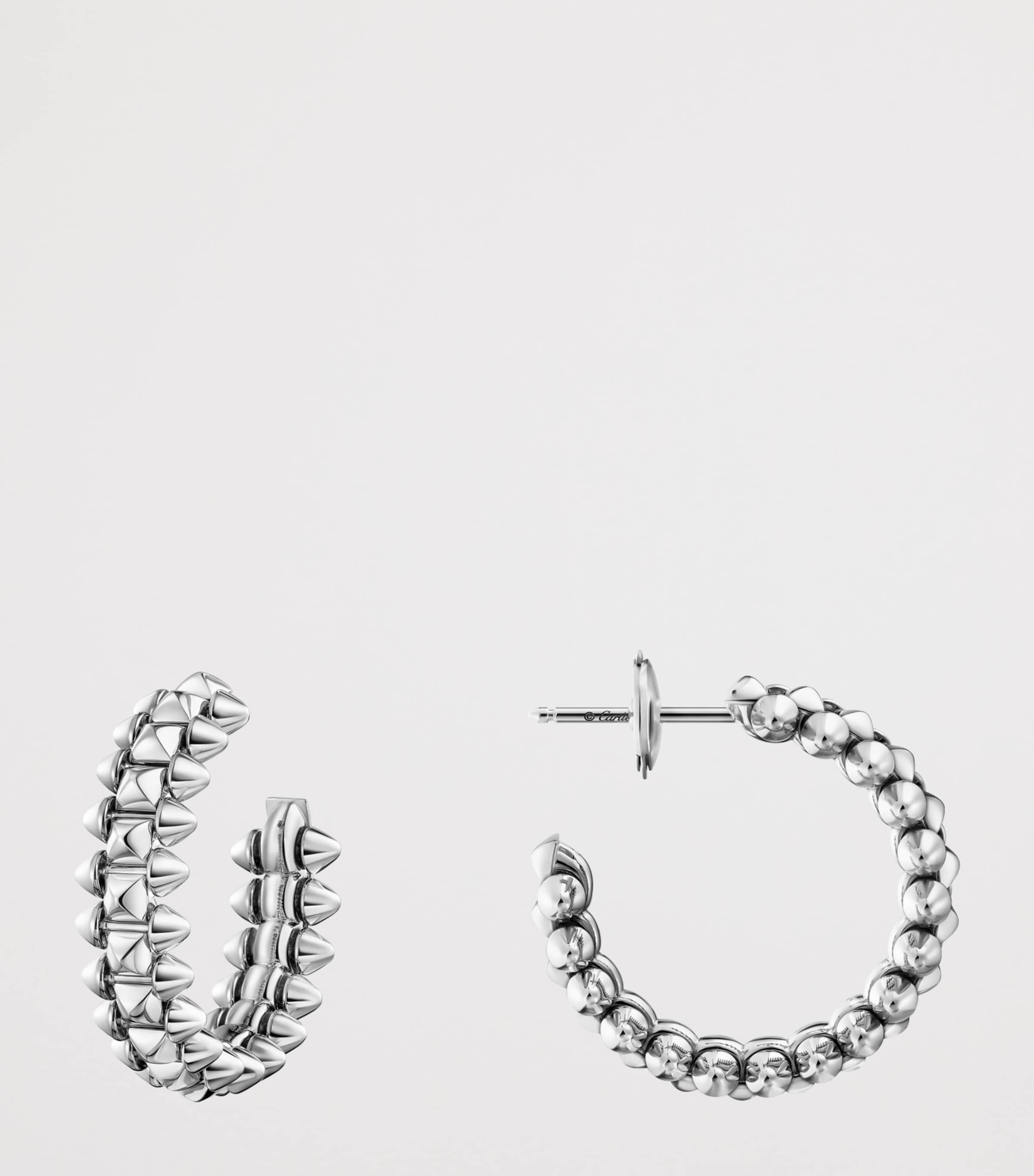 Cartier Small White Gold Clash de Cartier Hoop Earrings White Gold Image 3