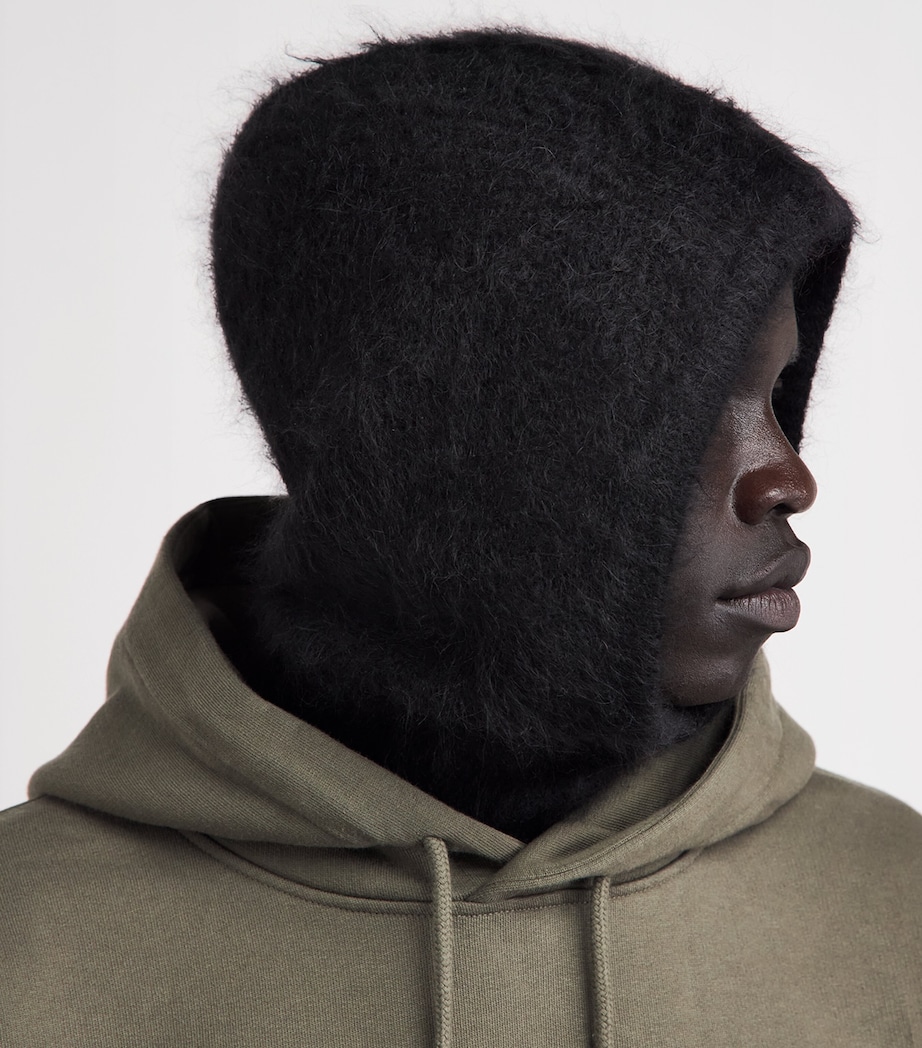 COLE BUXTON Alpaca-Blend Knit Balaclava Black Image 4
