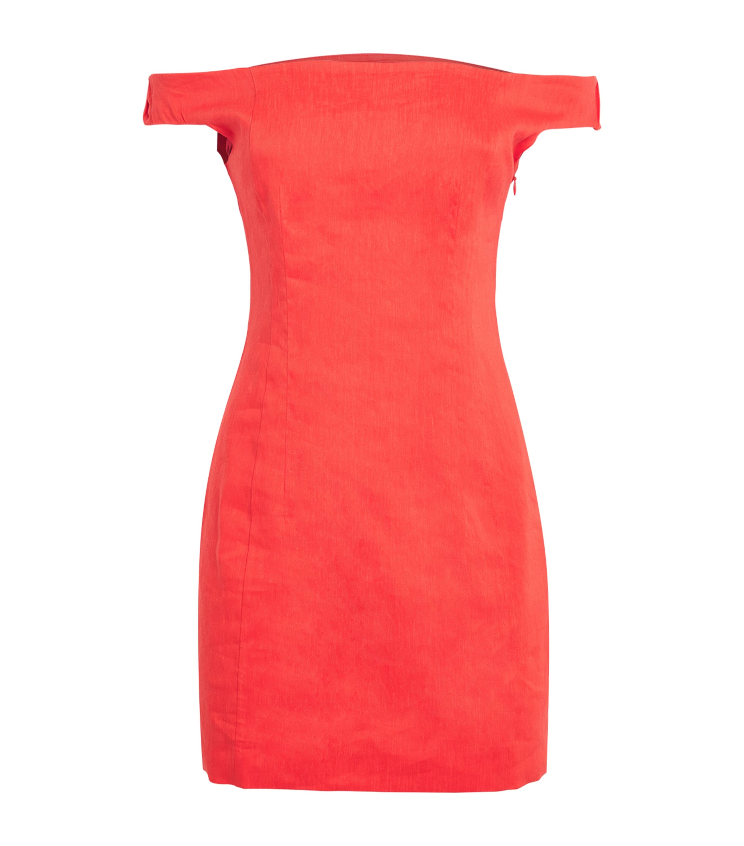 SIR. Womens Linen-Blend Elodie Mini Dress Poppy Image 1