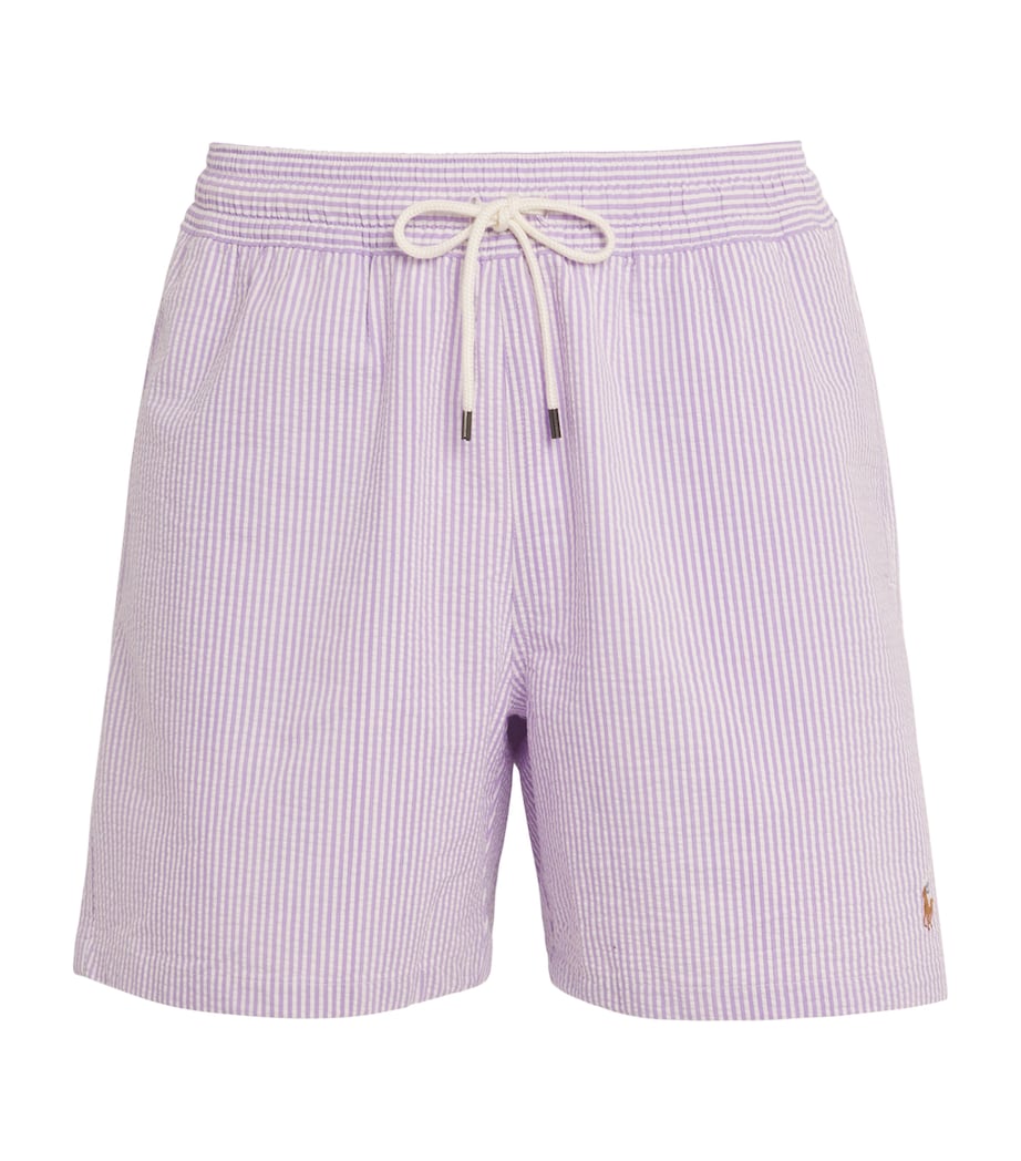 Seersucker Traveller Swim Shorts PURPLE SEERSUCKER Image 1