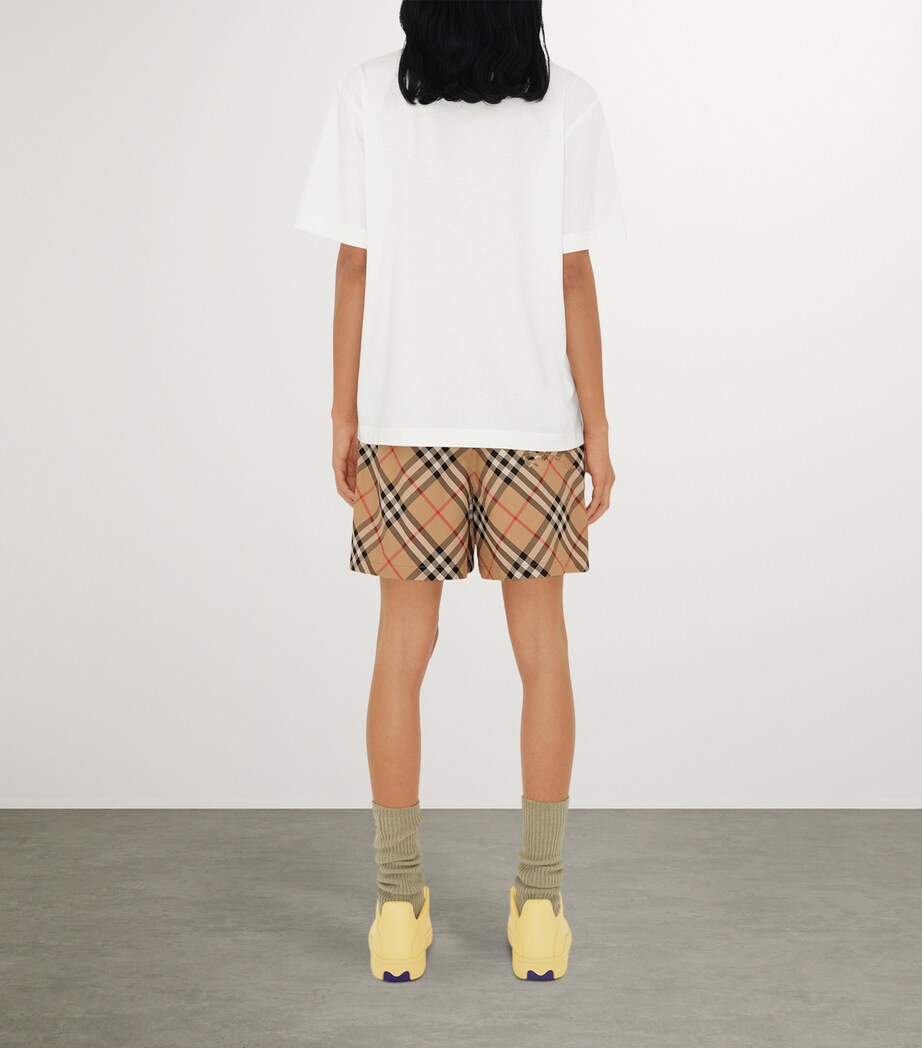 Twill Check Shorts SAND IP CHECK Image 4