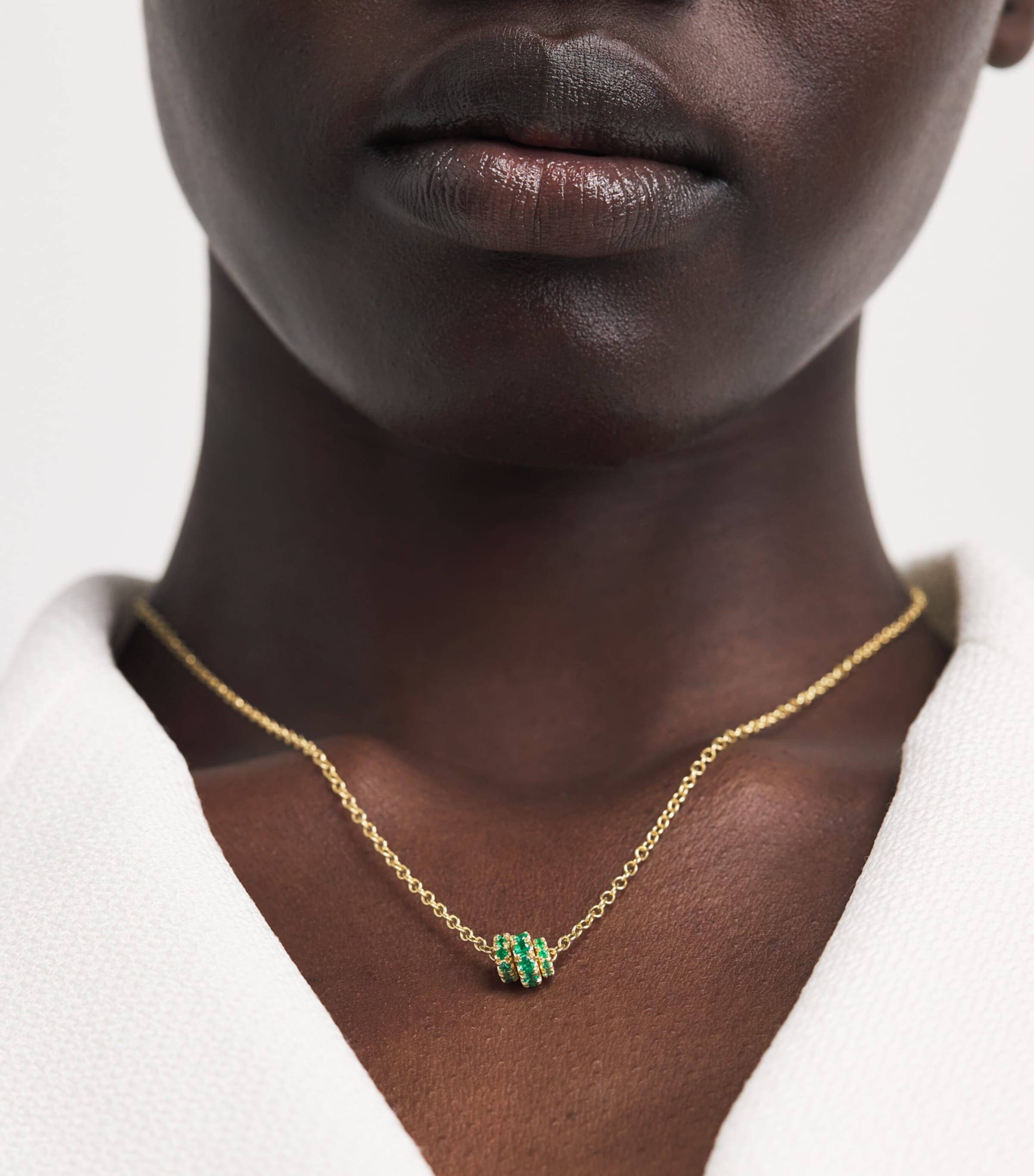 Spinelli Kilcollin Yellow Gold and Emerald Vesta Necklace Yellow Gold Image 2