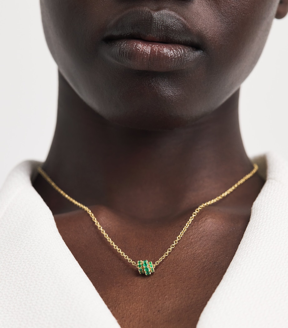 Spinelli Kilcollin Yellow Gold and Emerald Vesta Necklace Yellow Gold Image 2