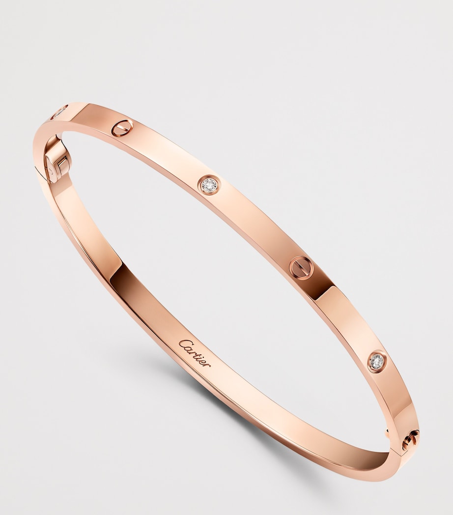 Cartier Small Rose Gold and Diamond LOVE Bracelet Rose Gold Image 5