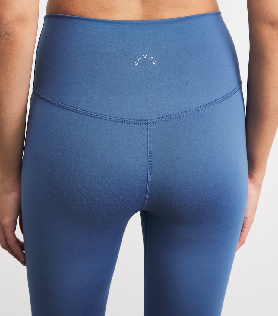 Varley Womens FreeSoft High-Rise Sports Leggings Bijou Blue Image 3