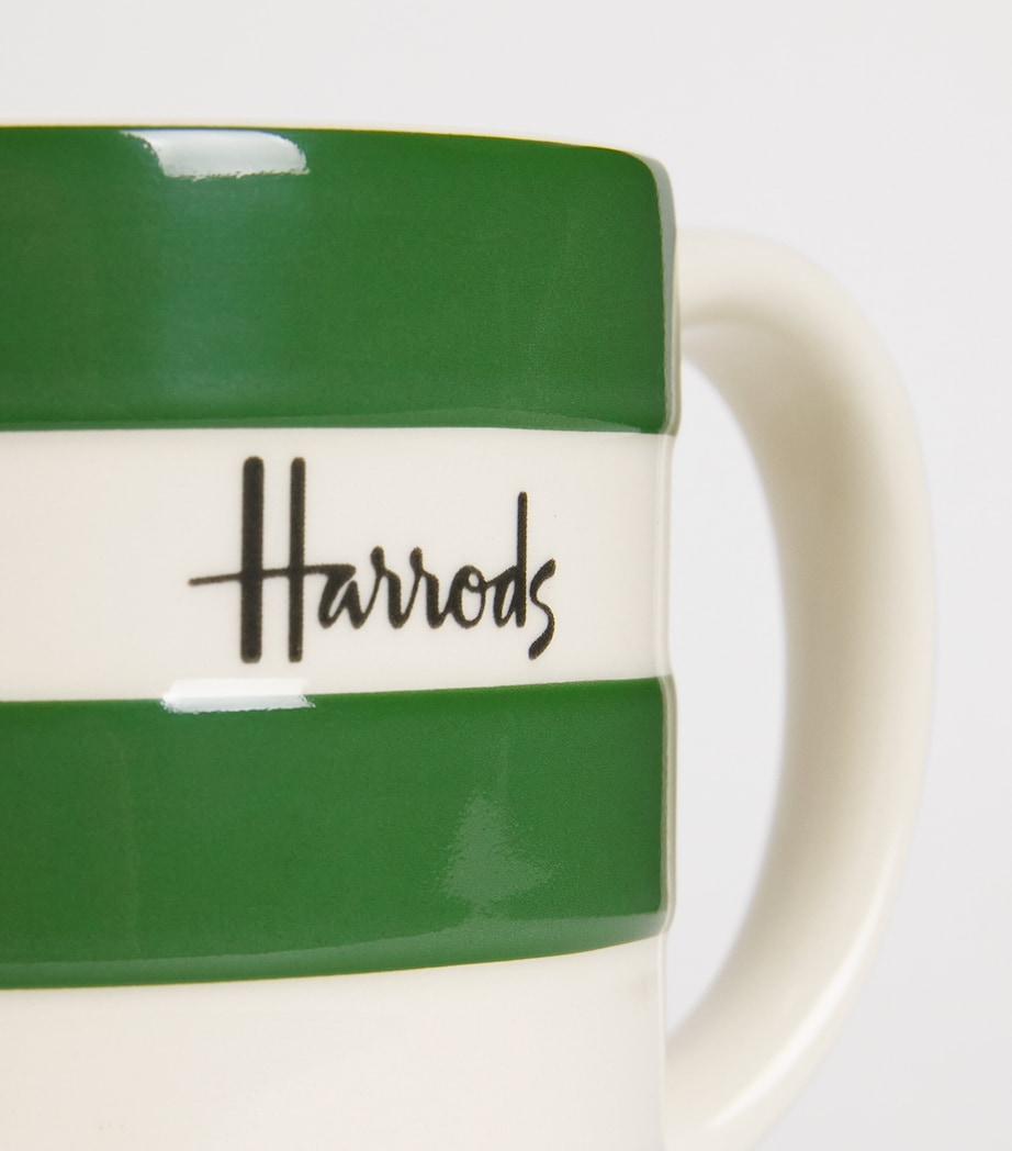 Large Cornish Stripe Mug GREEN Image 2