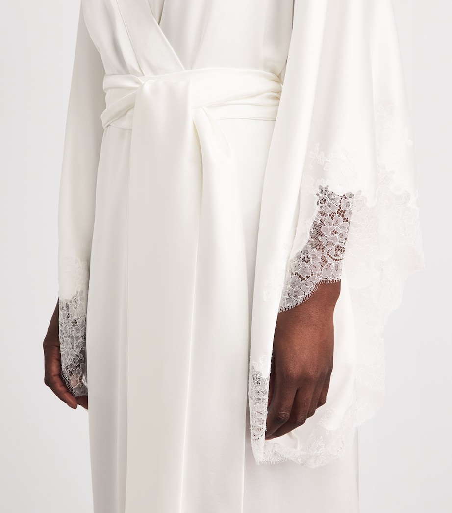 Carine Gilson Womens Short Silk Cérès Robe Nat/nat Image 3