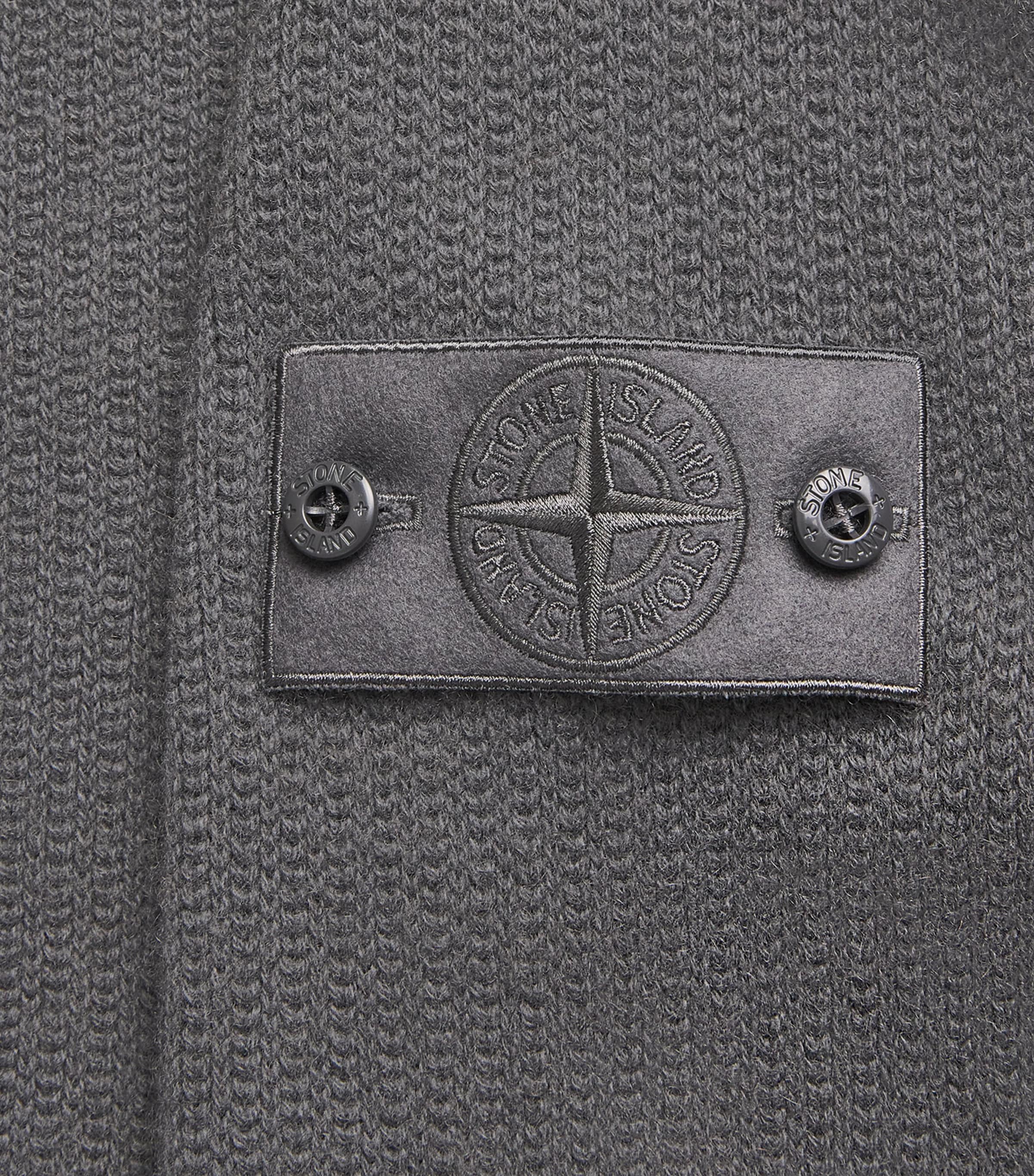 Stone Island Grey GHOST PIECE Cashmere Crew-Neck Sweater