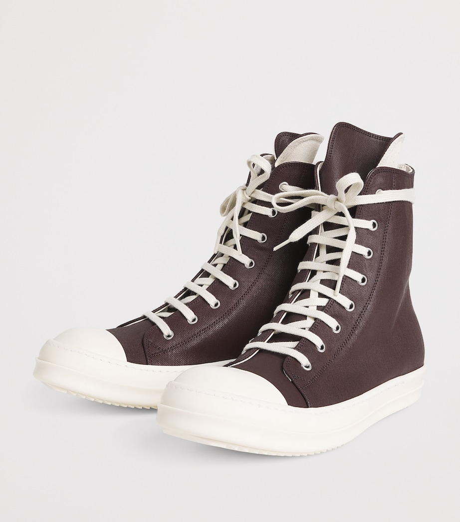DRKSHDW Waxed Canvas High-Top Sneakers SCAB WAX/MILK/43X11 Image 3