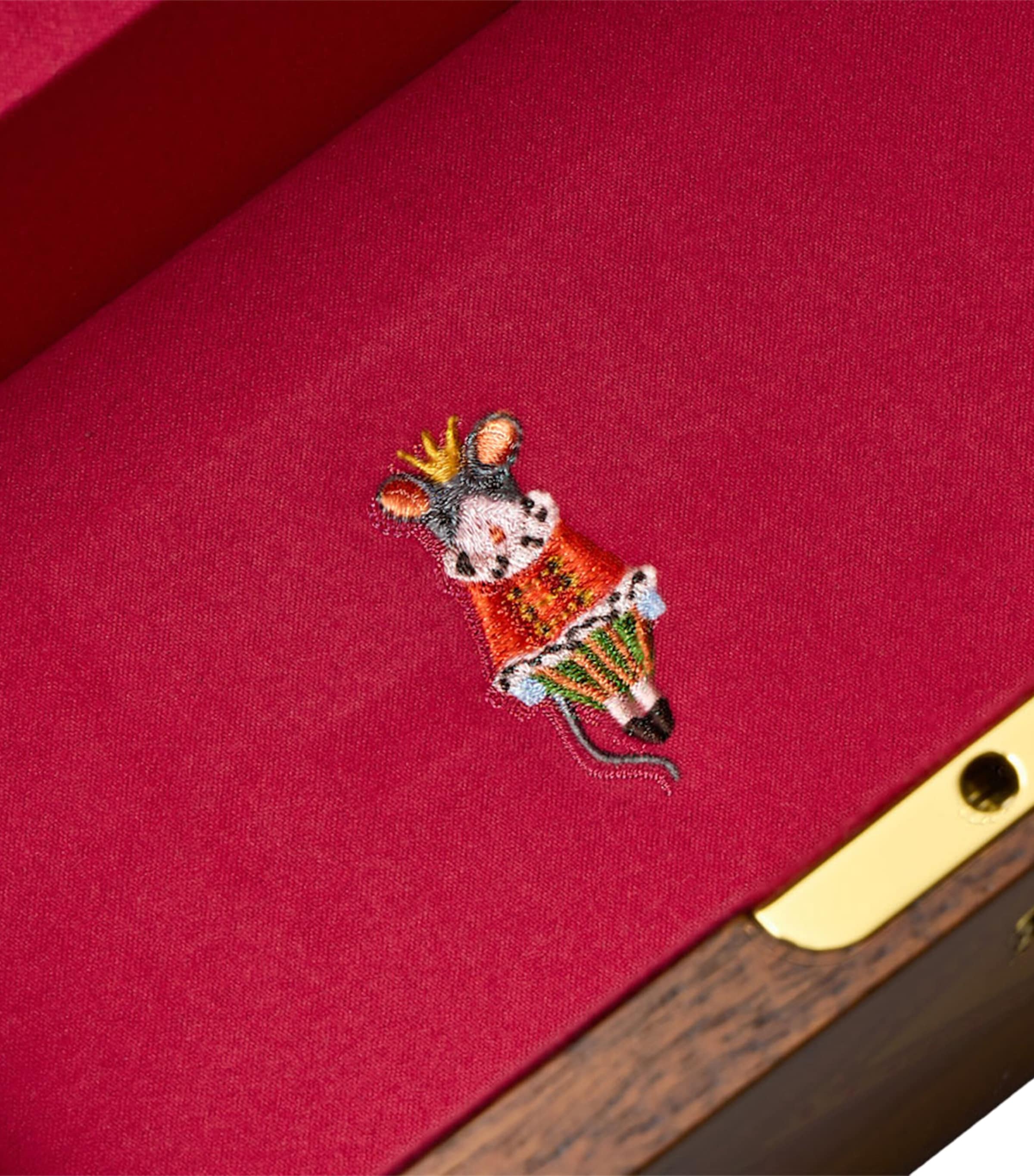 WOLF Nutcracker Musical Jewellery Box Walnut Wood Image 14