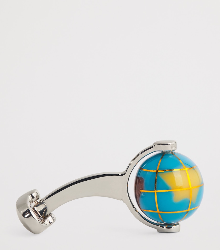 Spinning Globe Cufflinks 41_BLUE Image 4