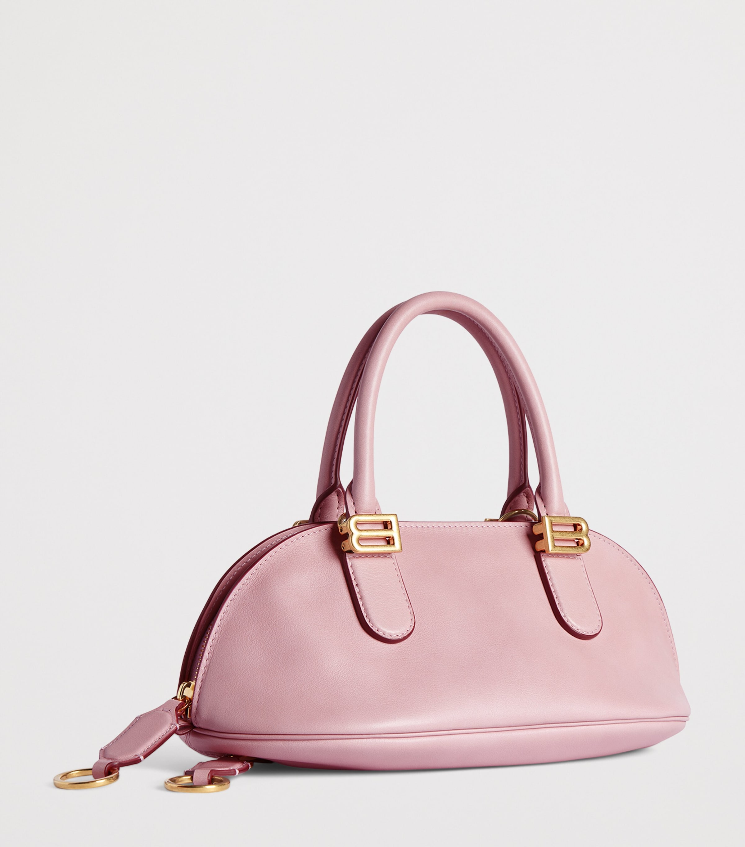 Balenciaga Mini Leather Bolero Bowling Bag Image 9