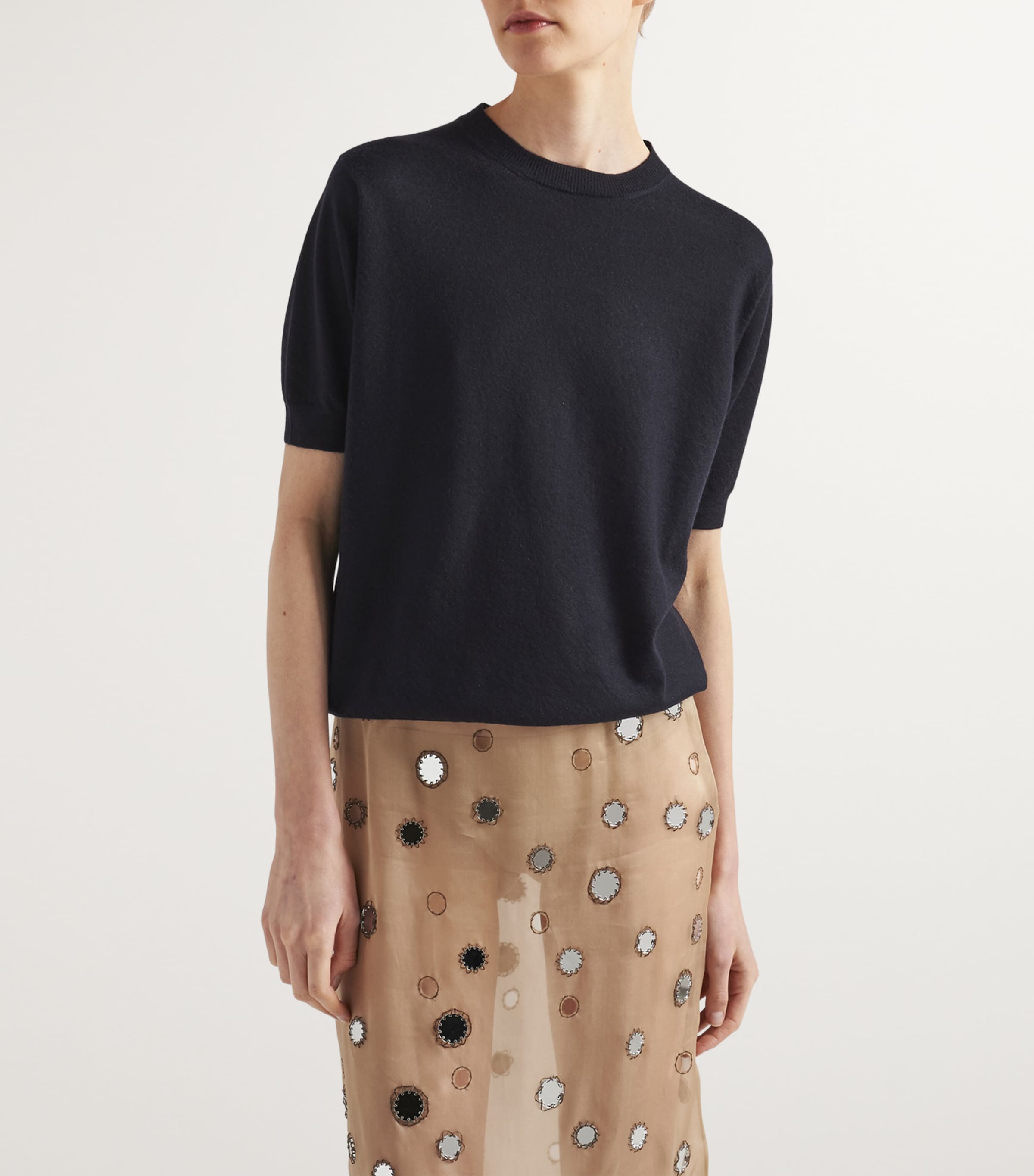 Cashmere Crew-Neck Sweater F0008 Image 3