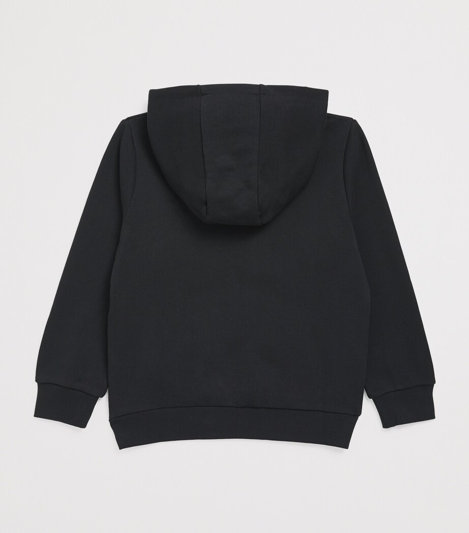 Cotton Elephant Hoodie (2-14 Years) BLACK Image 2