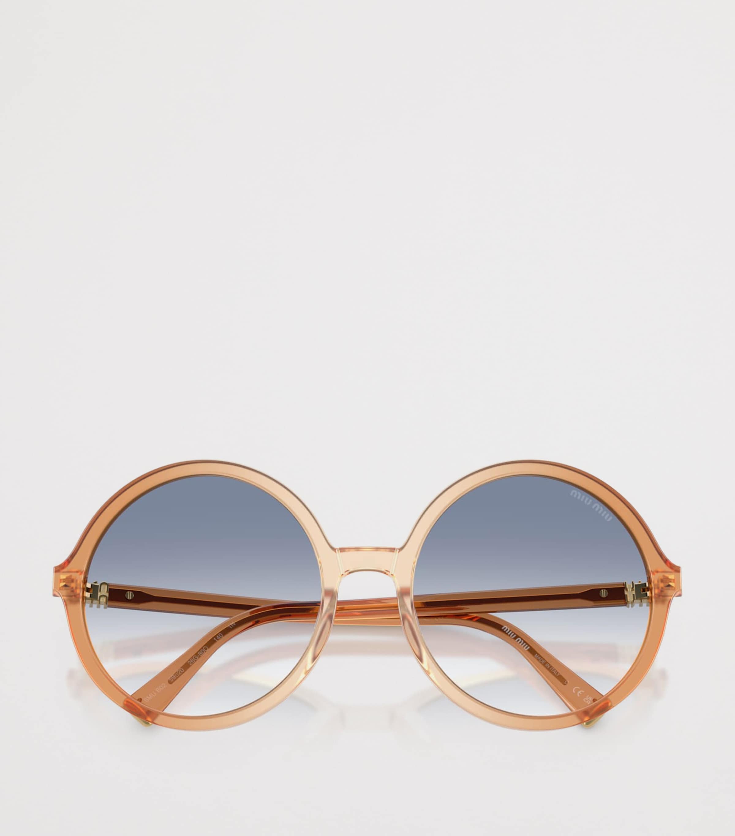 Acetate Oversized Round Sunglasses 26G80O Image 5