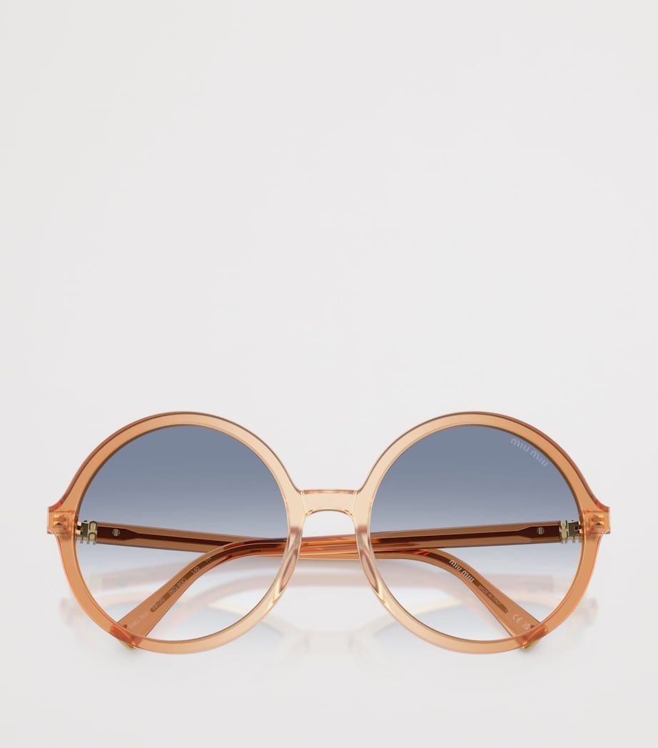Acetate Oversized Round Sunglasses 26G80O Image 5