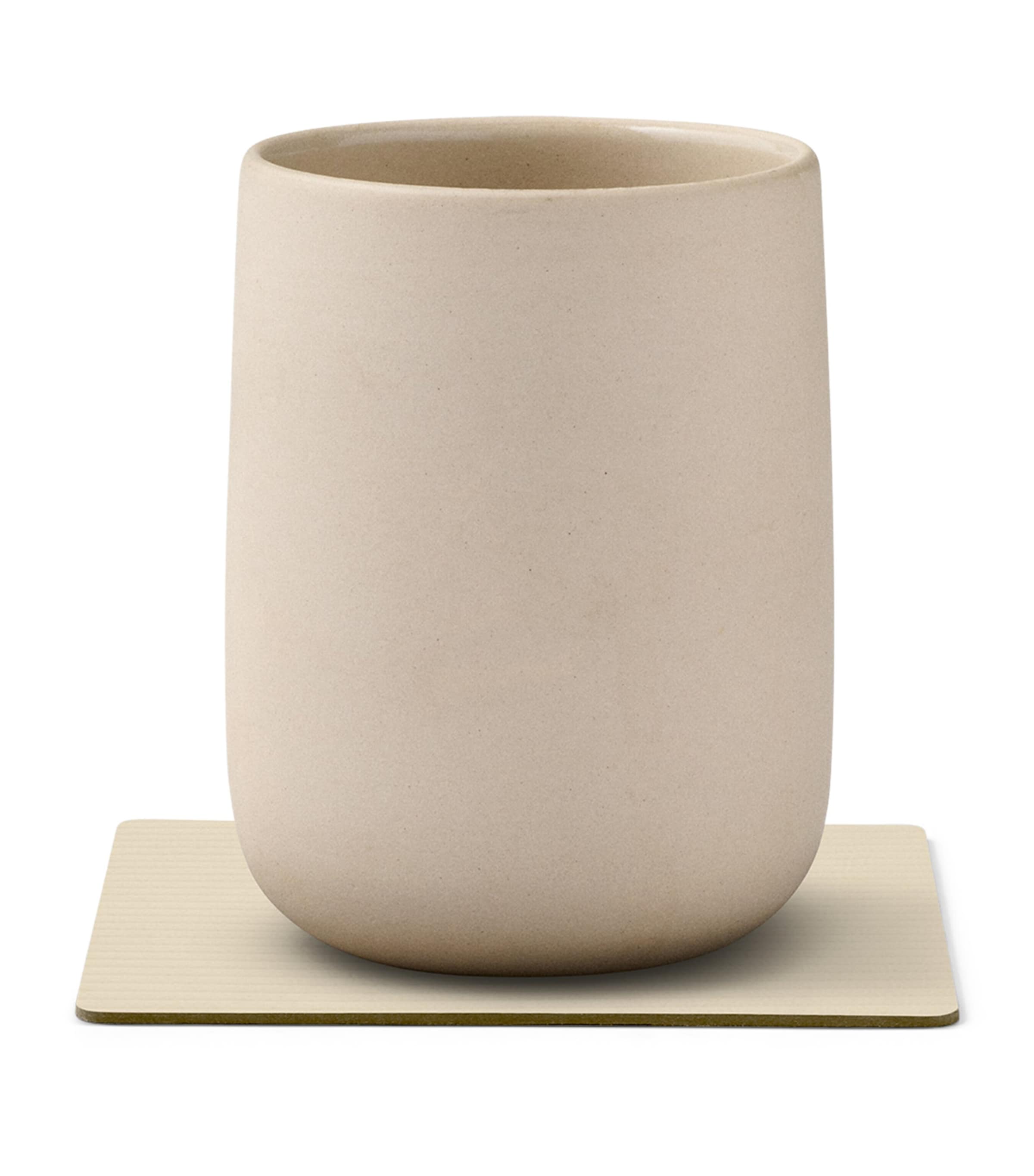 Square Corduroy Coasters (Set of 4) VANILLA Image 2