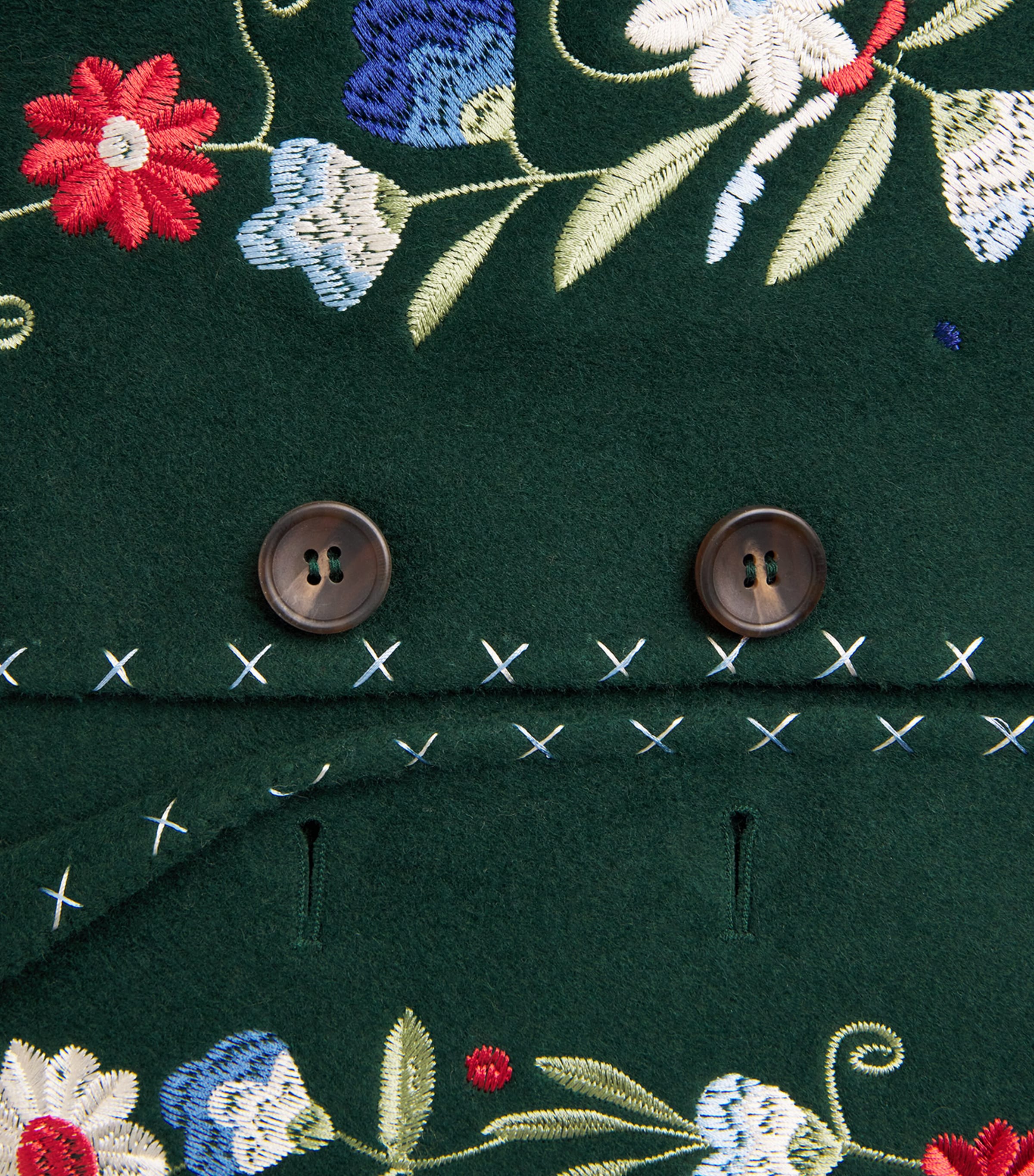 Wool-Blend Embroidered Jude Blazer BLISS EMB GREEN Image 5