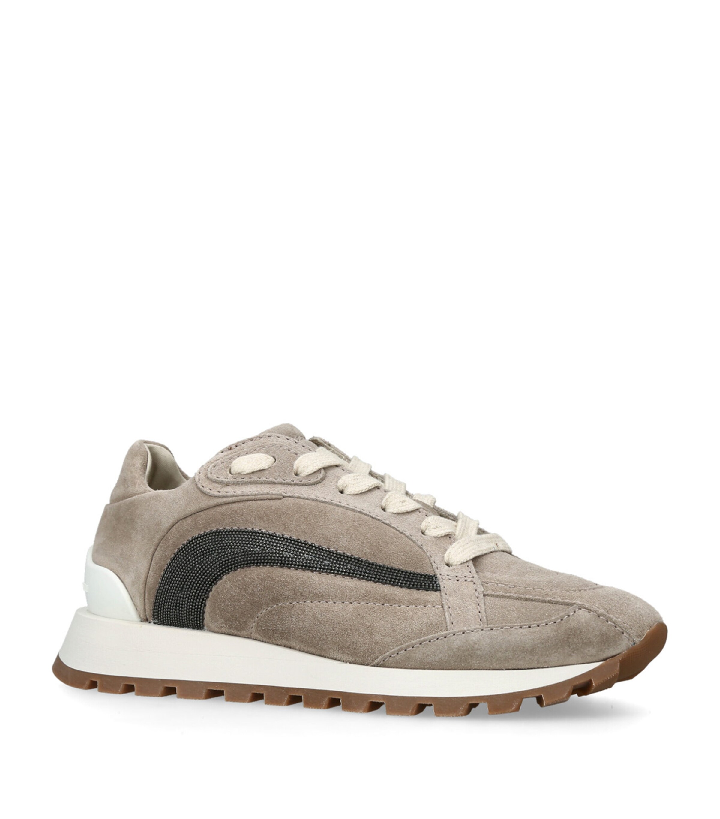 Suede Tech Sneakers TAUPE Image 3
