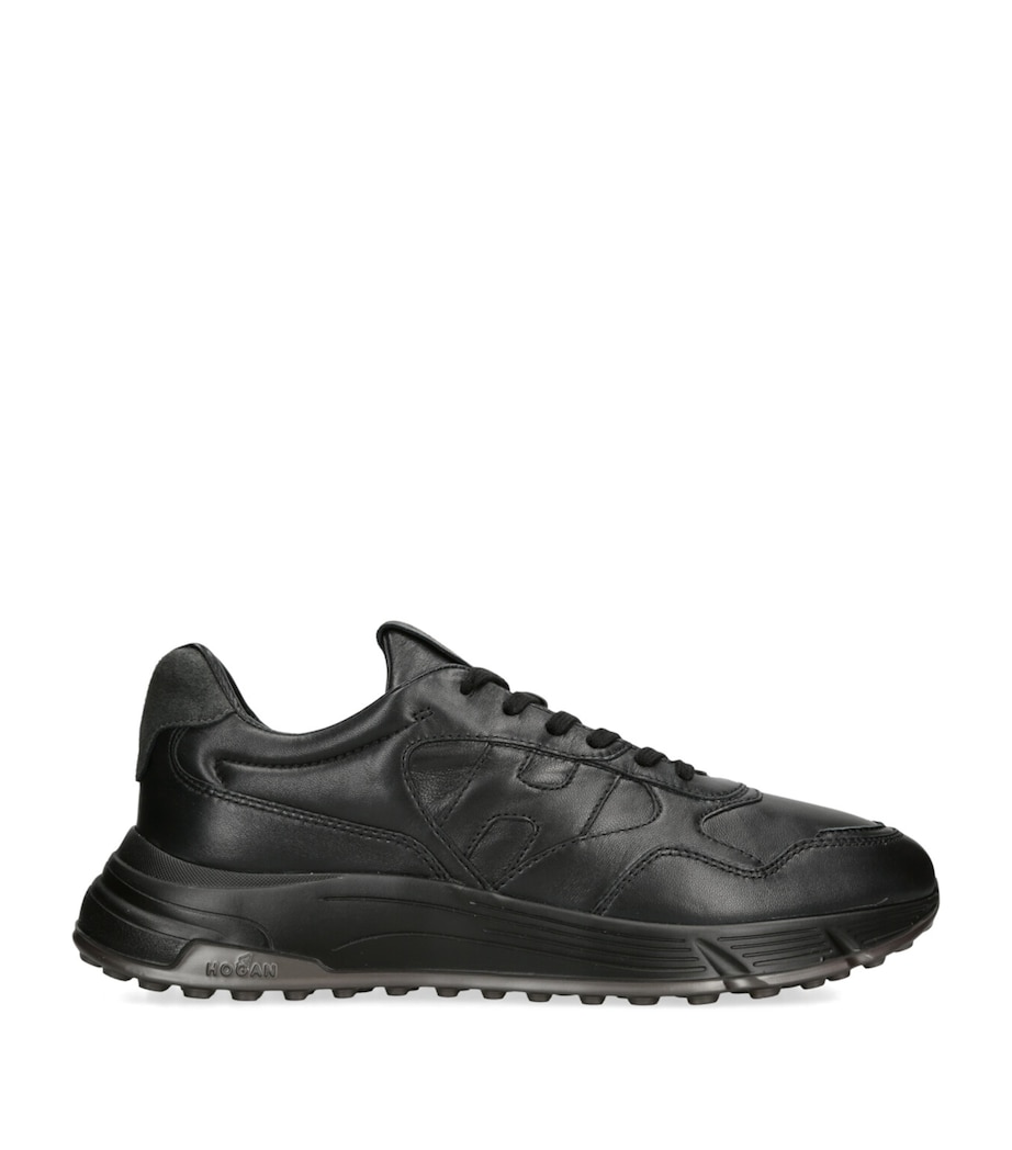Leather Hyperlight Sneakers BLACK Image 1
