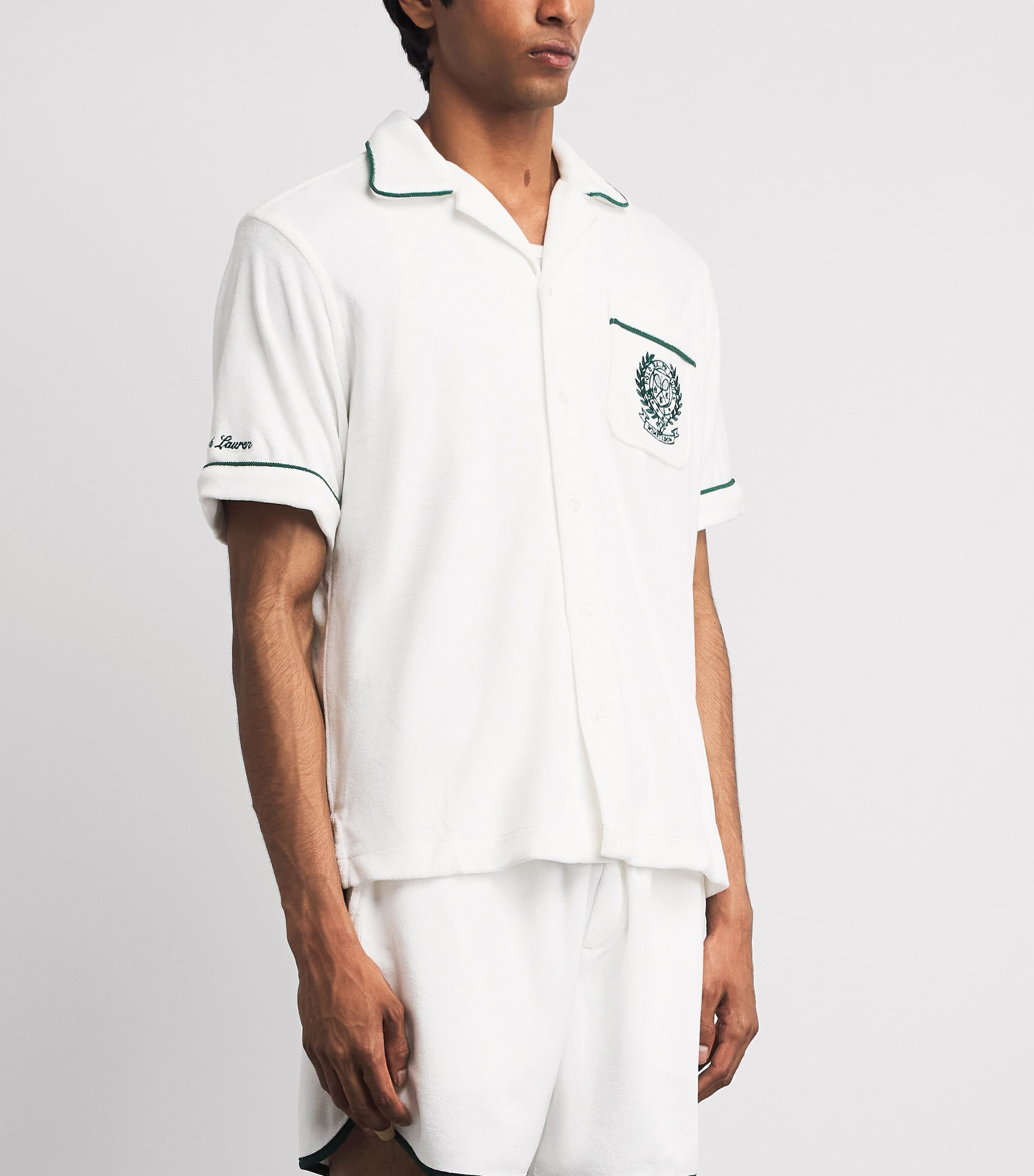Polo Ralph Lauren White x Wimbledon Cotton Terry Shirt | Harrods KW