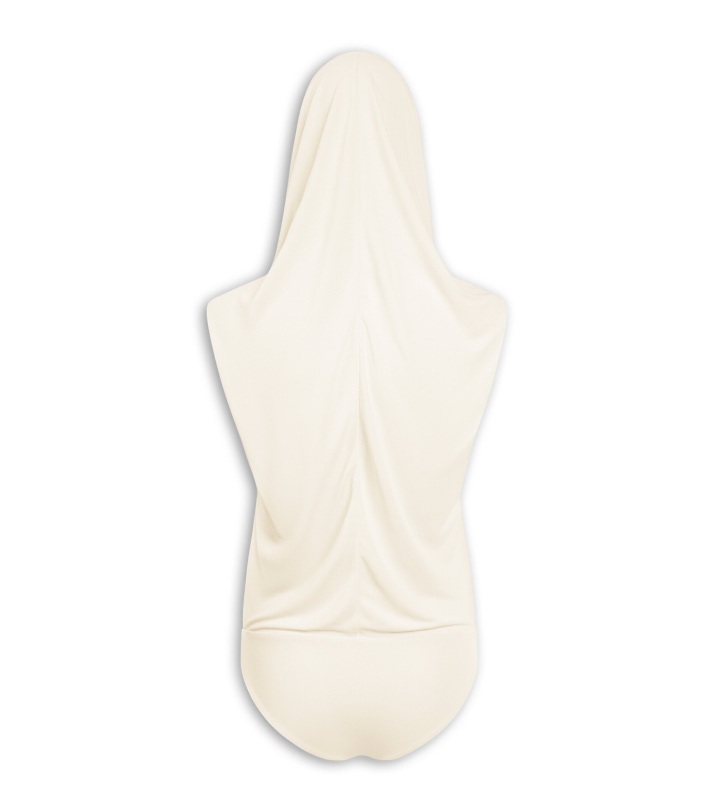 Alaïa Womens Hooded Bodysuit Panna Cotta Image 2