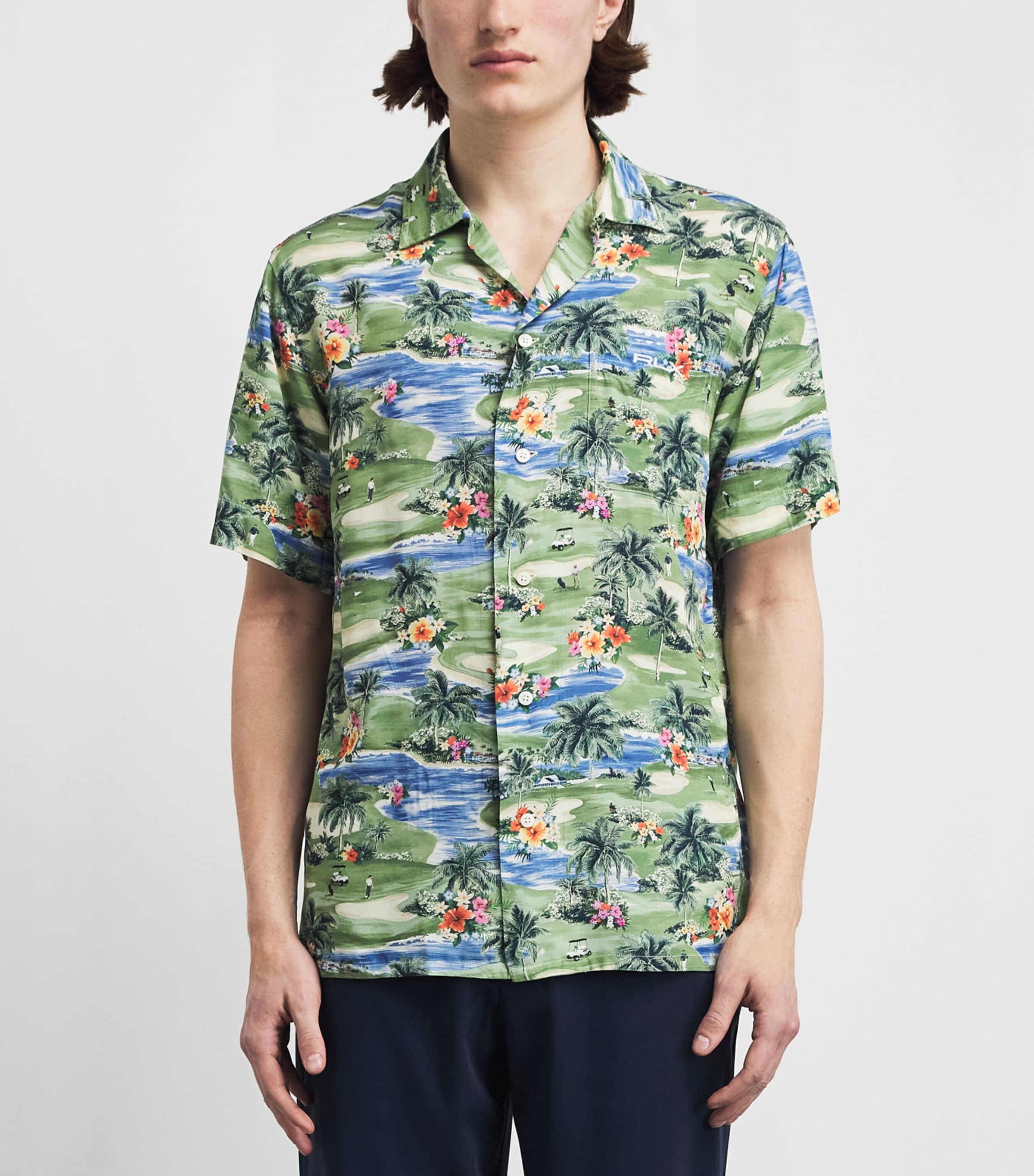 RLX Ralph Lauren Mens Golf Print Shirt A Day On The Course Image 4