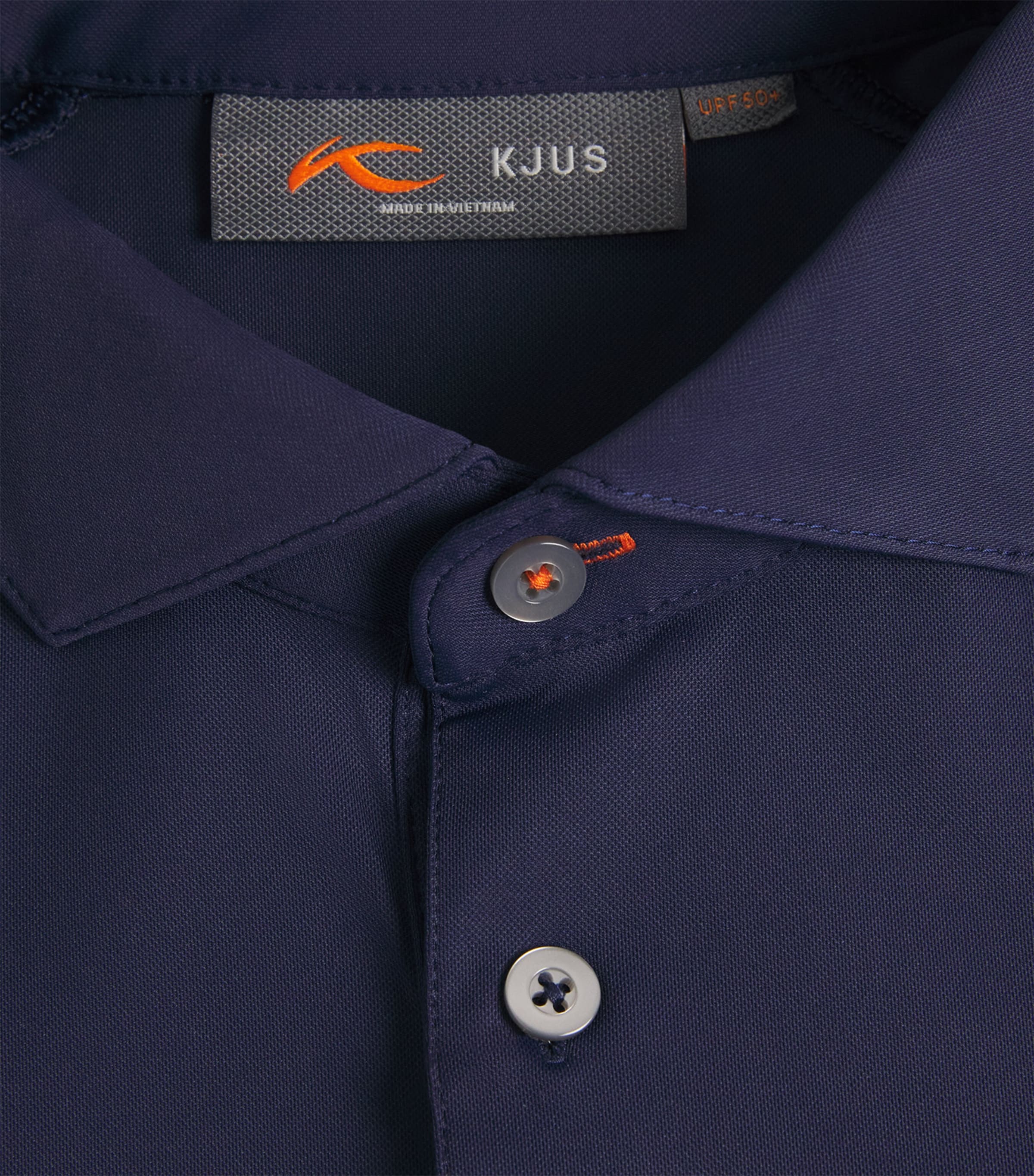 KJUS Mens Cool Point Polo Shirt Atlata Blue Image 6
