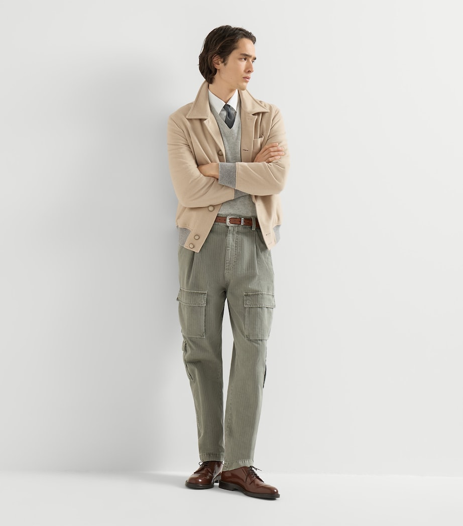 Brunello Cucinelli Mens Virgin Wool Shacket Image 2