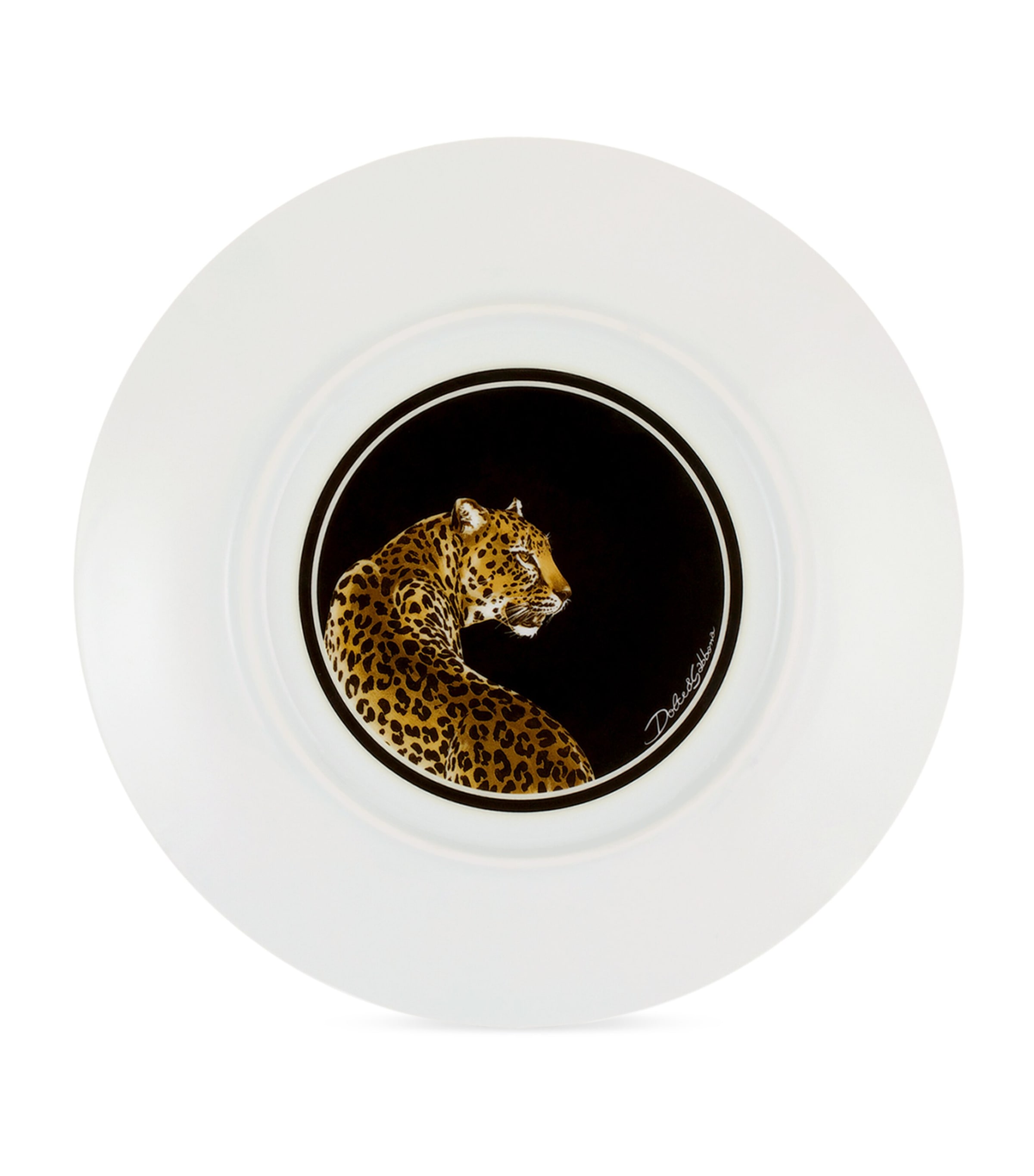 Set of Two Leopard Dinner Plates (26cm) UL005 LEOPARDO F DO Image 2