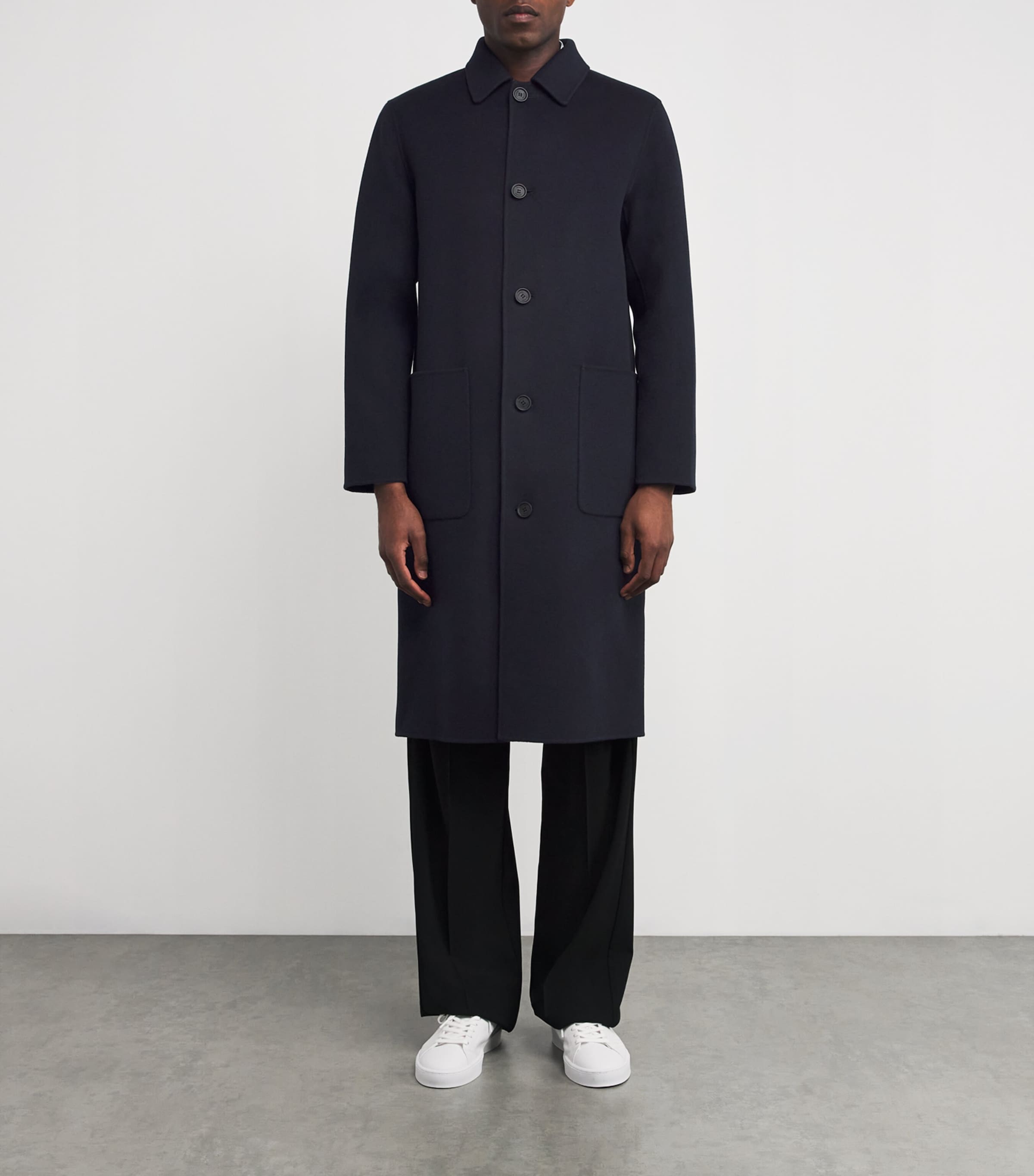 RWS Wool Beckett Coat NAVY Image 3