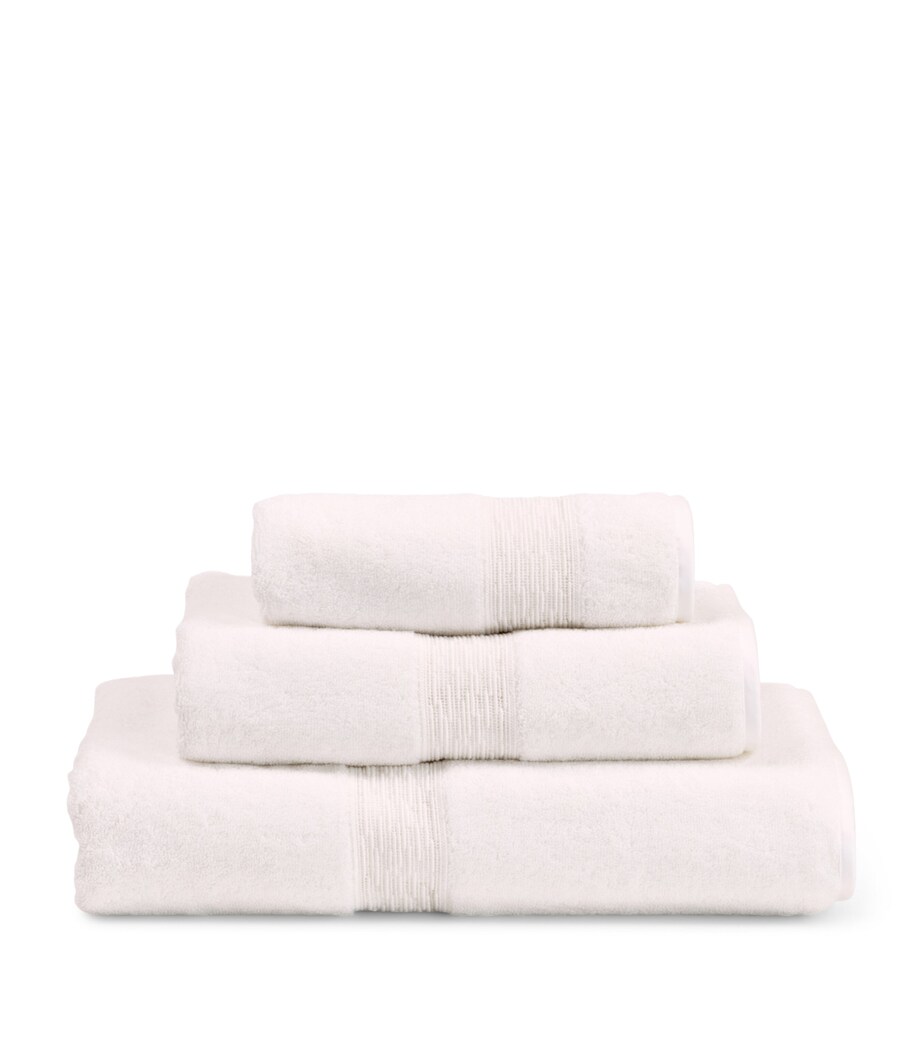 Frette Balance Lace Hand Towel (60cm x 110cm) Milk Image 1