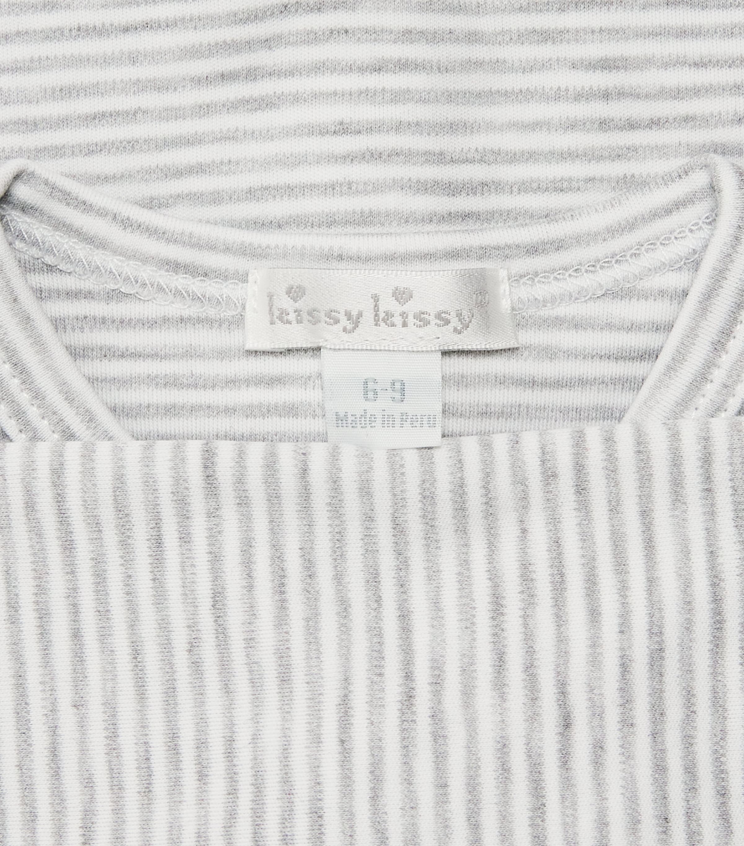Kissy Kissy Pima Cotton Dinosaur Territory All-In-One (0-9 Months) Grey Image 3