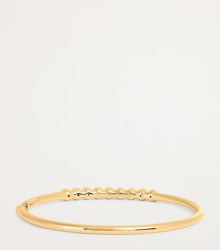 Yellow Gold and Mixed Sapphire Jill Bangle YELLOW GOLD Image 3
