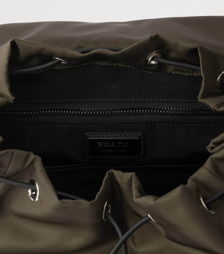 Prada Re-Nylon and Leather Explore Backpack Green Image 5