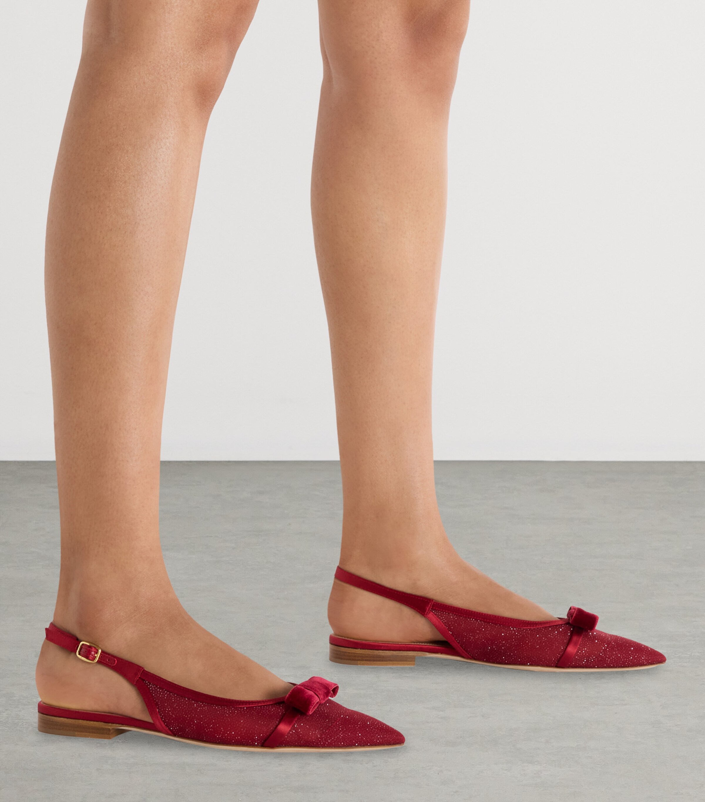 Glittered Jama Slingback Flats GLITTER MESH Image 2