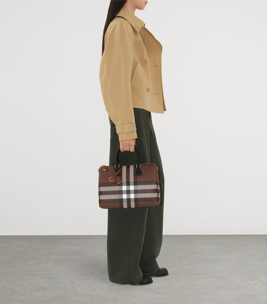 Medium Check Bowling Bag DARK BIRCH BROWN Image 2