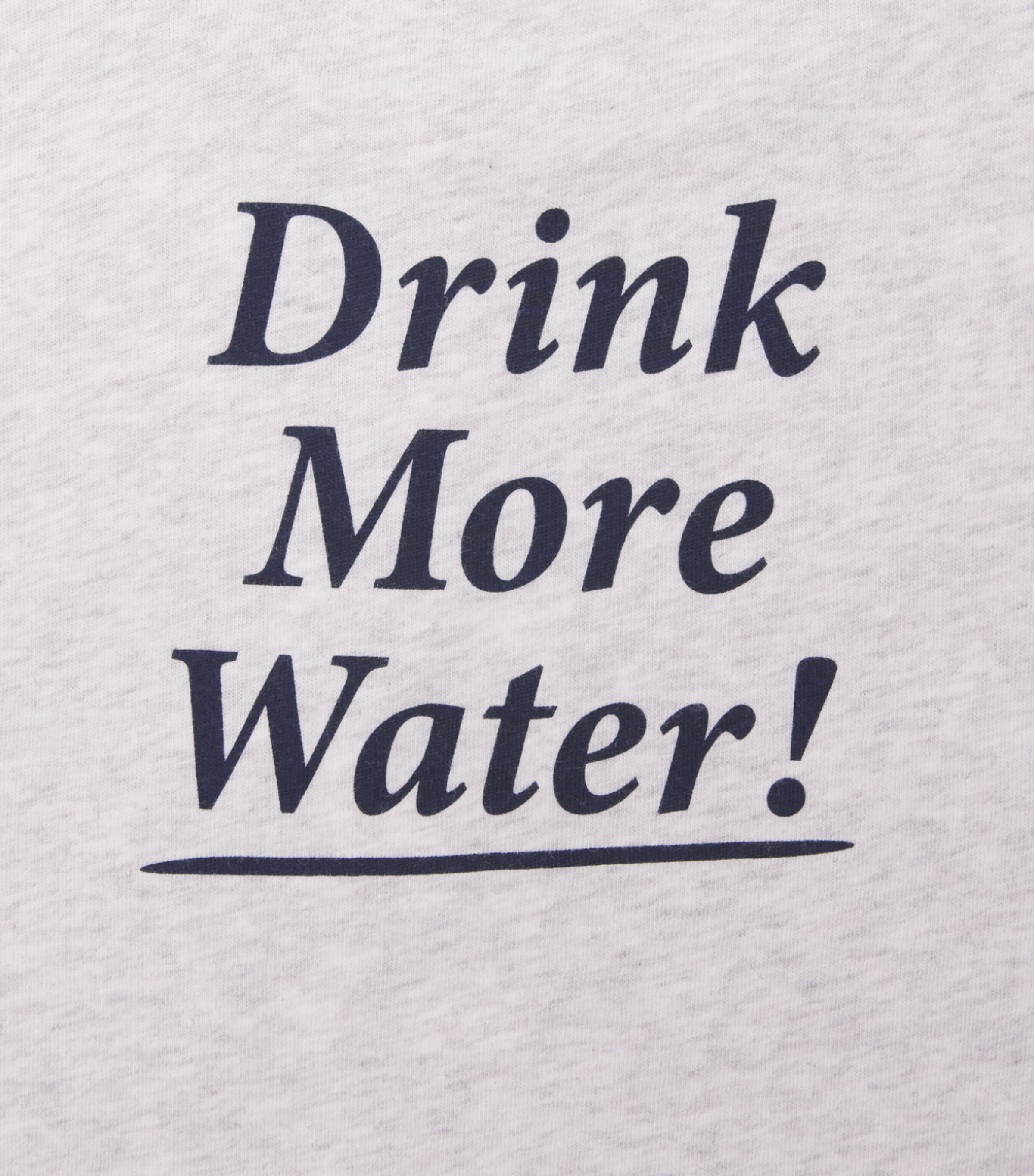 SPORTY & RICH KIDS Drink More Water T-Shirt (2-14 Years) Heather Gray/navy Image 4