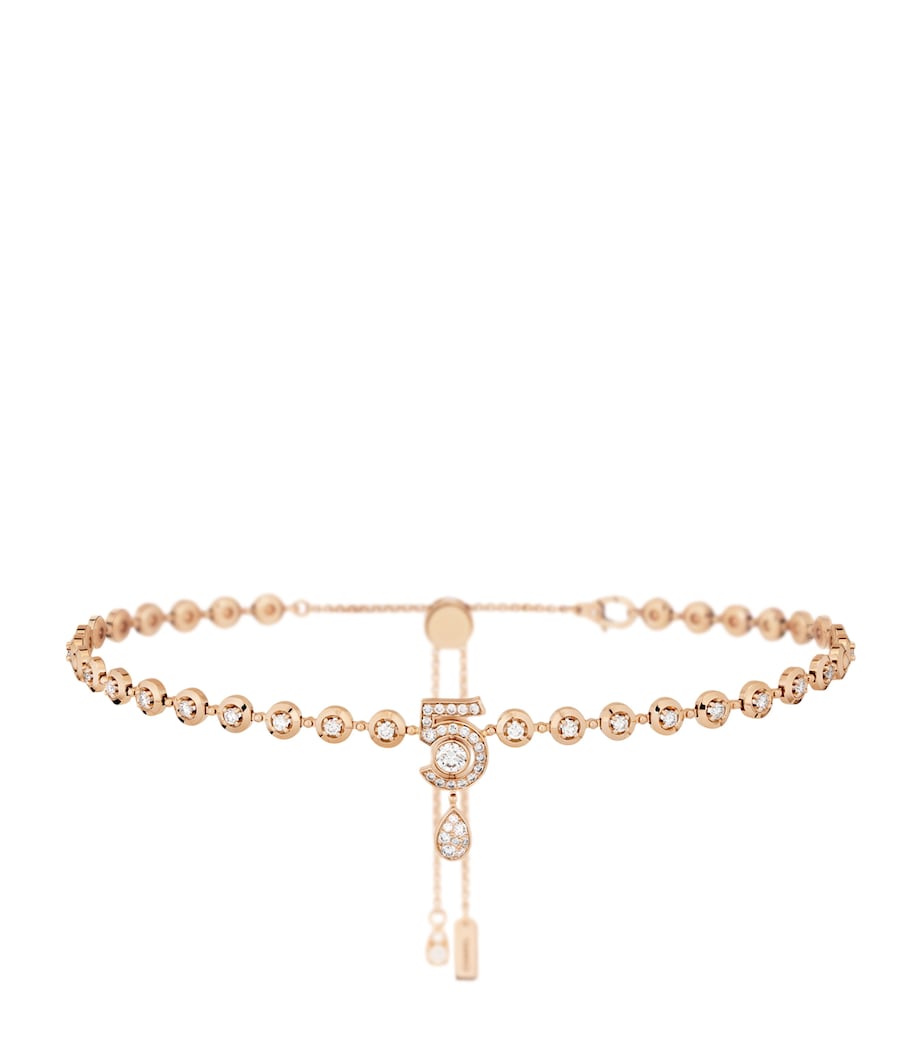 Beige Gold and Diamond Eternal N°5 Necklace BEIGE Image 1