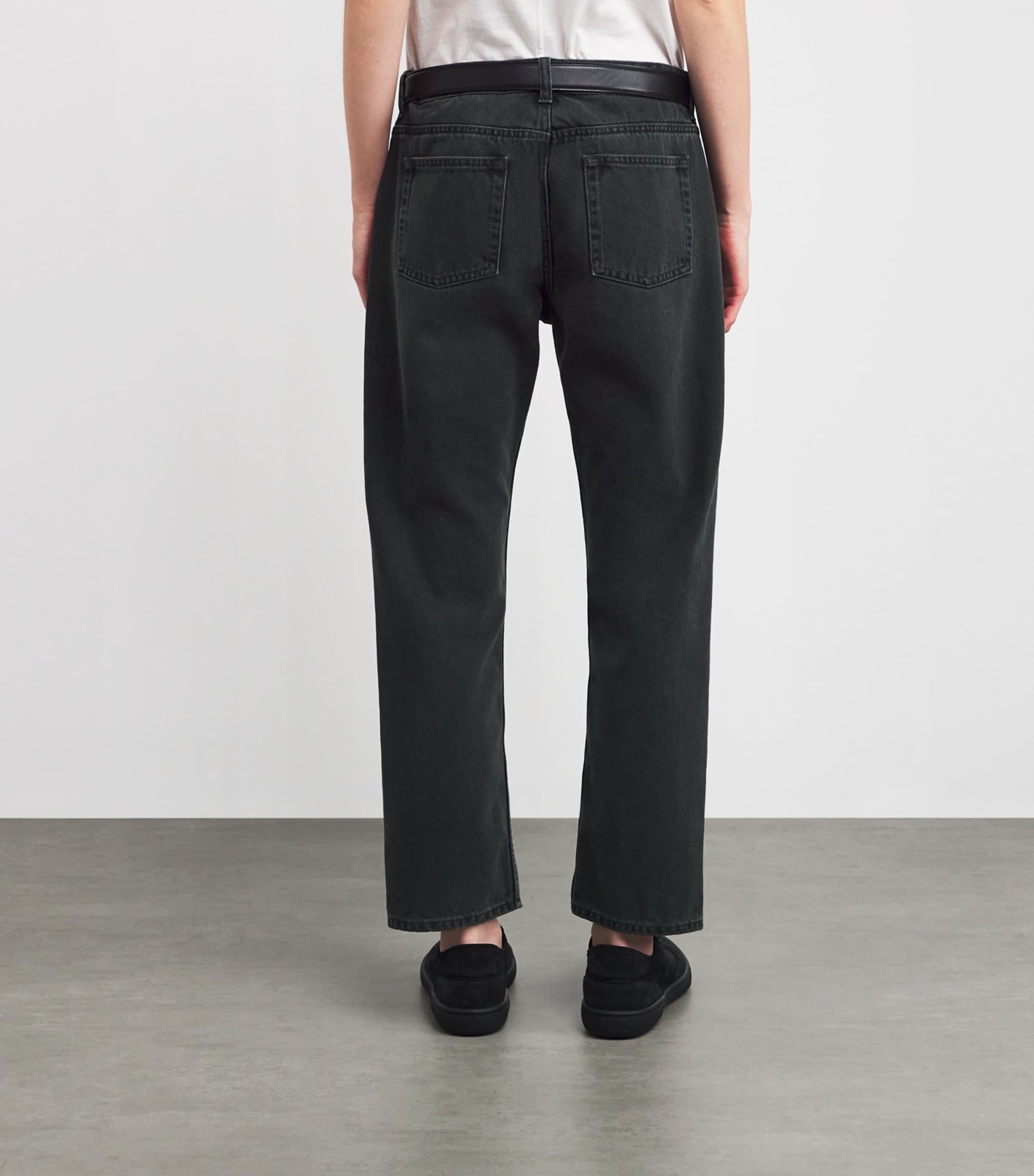 The Row Black Riaco Slim Jeans | Harrods US