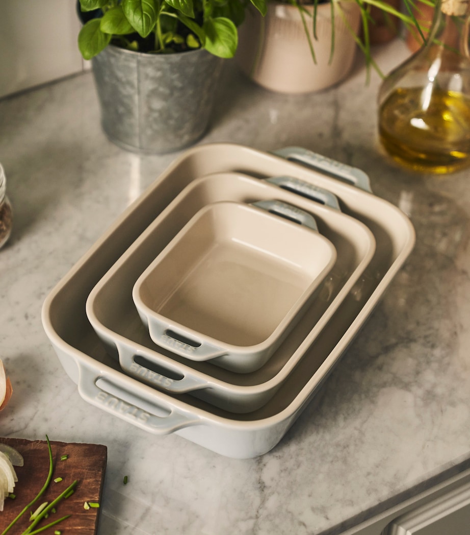 3-Piece Oven Dish set LIGHT BLUE Image 2