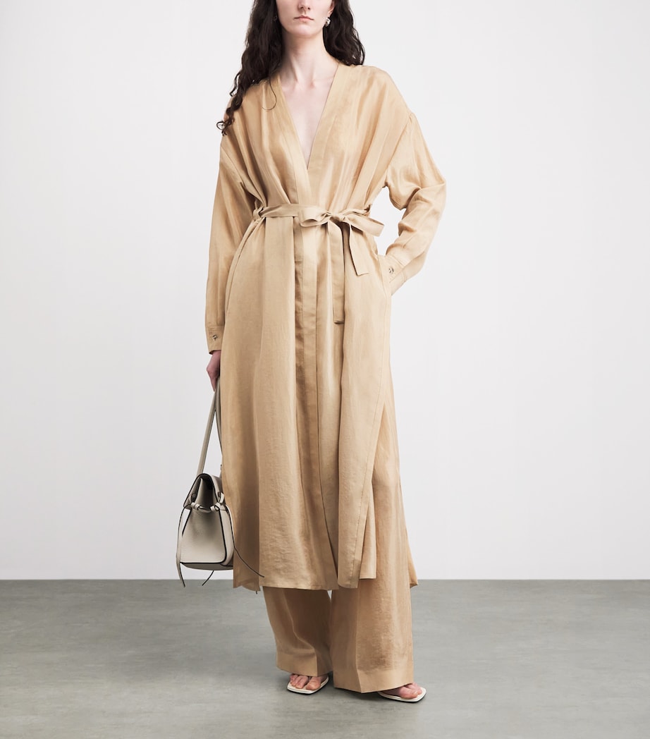 Fabiana Filippi Womens Wrap-Front Maxi Dress Acero Image 2