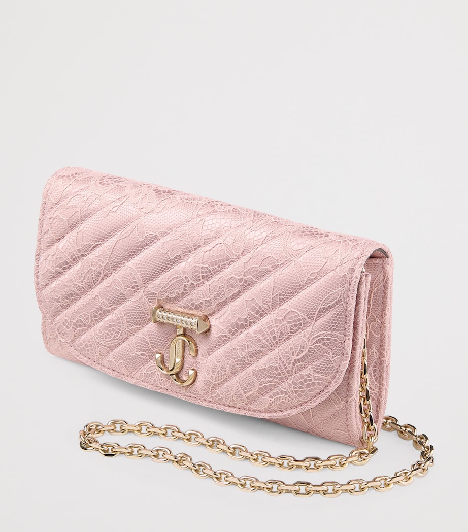 Leather Curve Chain Wallet ROSE/SHINY GOLD Image 2