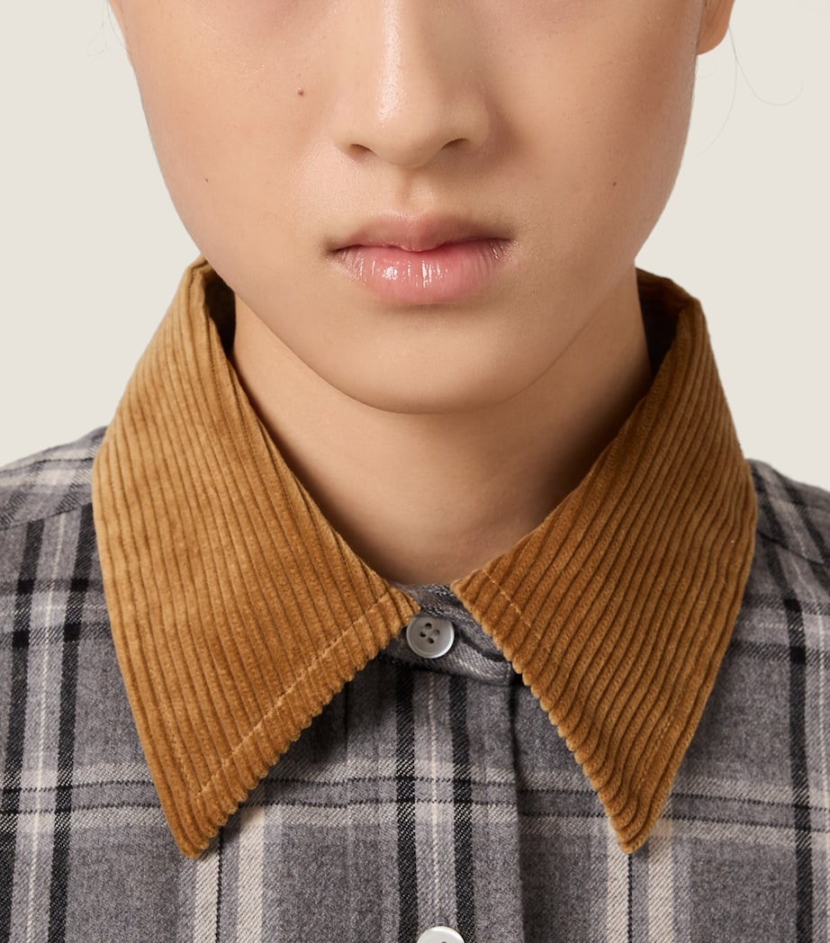 Miu Miu Womens Cotton Flannel Shirt Image 4
